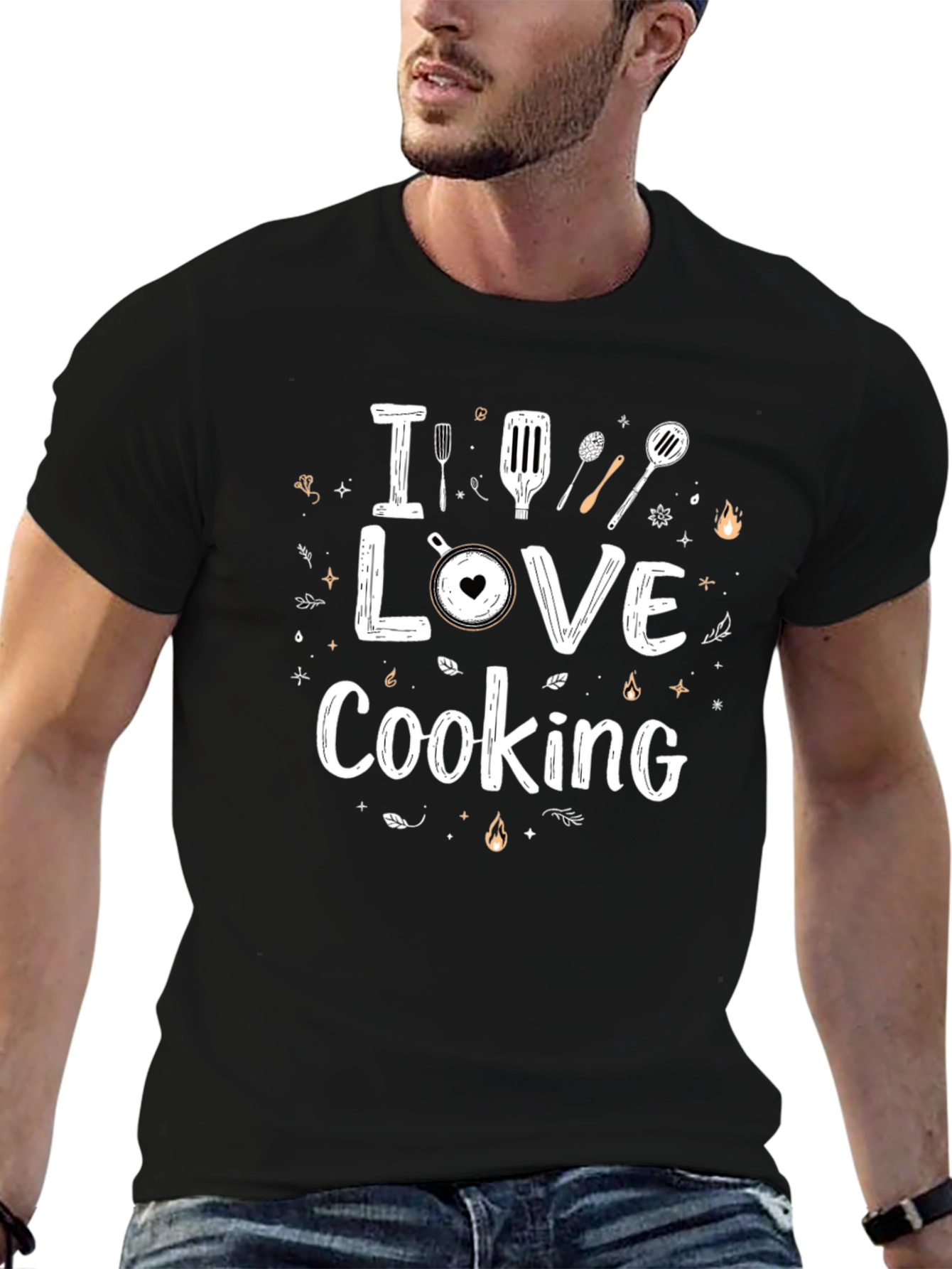 I Love Cooking Graphic T-Shirt