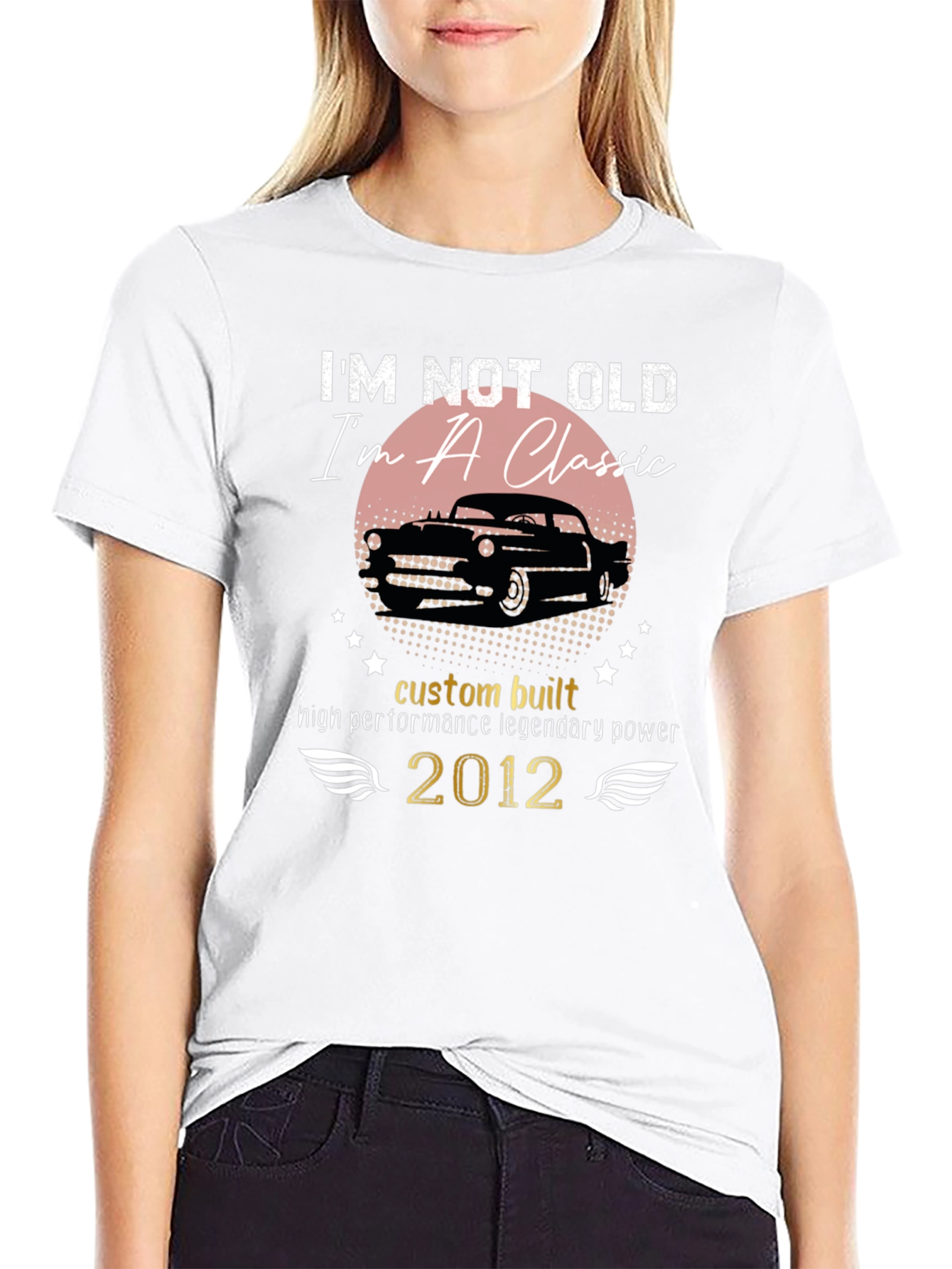 Classic Car T-Shirt - Im Not Old Im a Classic - Black