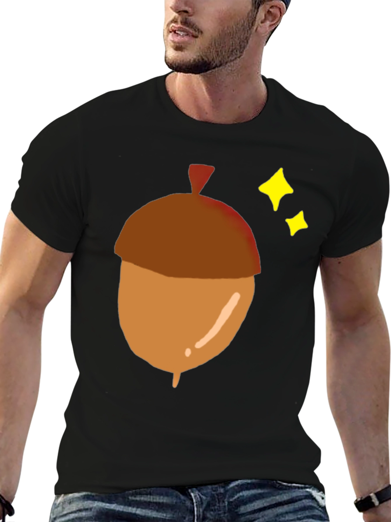 Acorn Graphic Tee - Nature Inspired Mens T-Shirt
