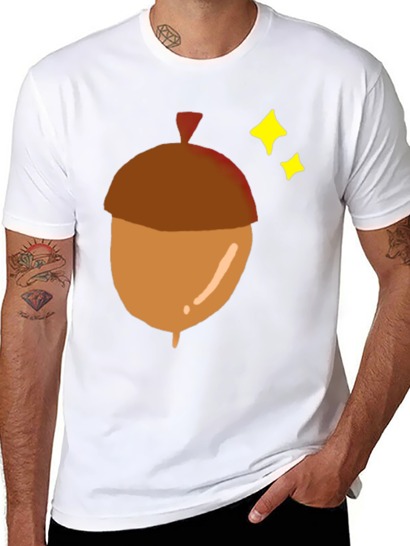 Acorn Graphic Tee - Nature Inspired Mens T-Shirt
