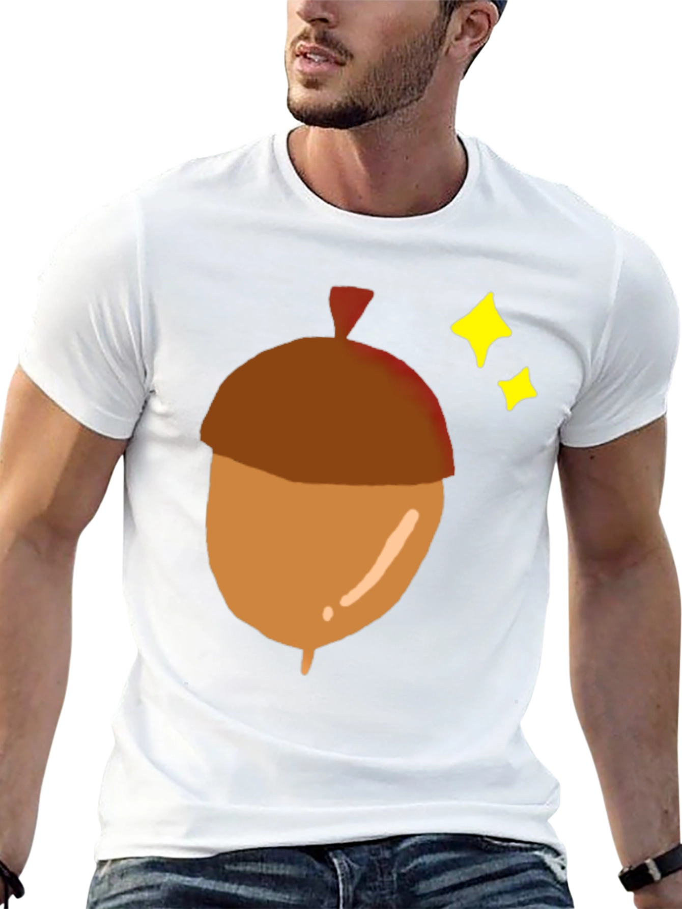 Acorn Graphic Tee - Nature Inspired Mens T-Shirt