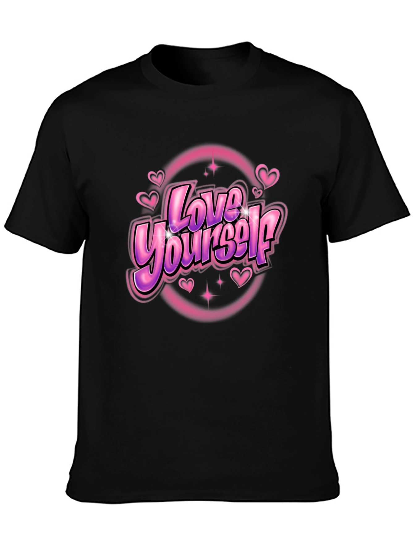 Love Yourself Black Graphic Tee