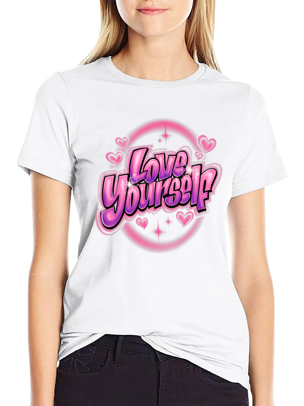 Love Yourself Black Graphic Tee