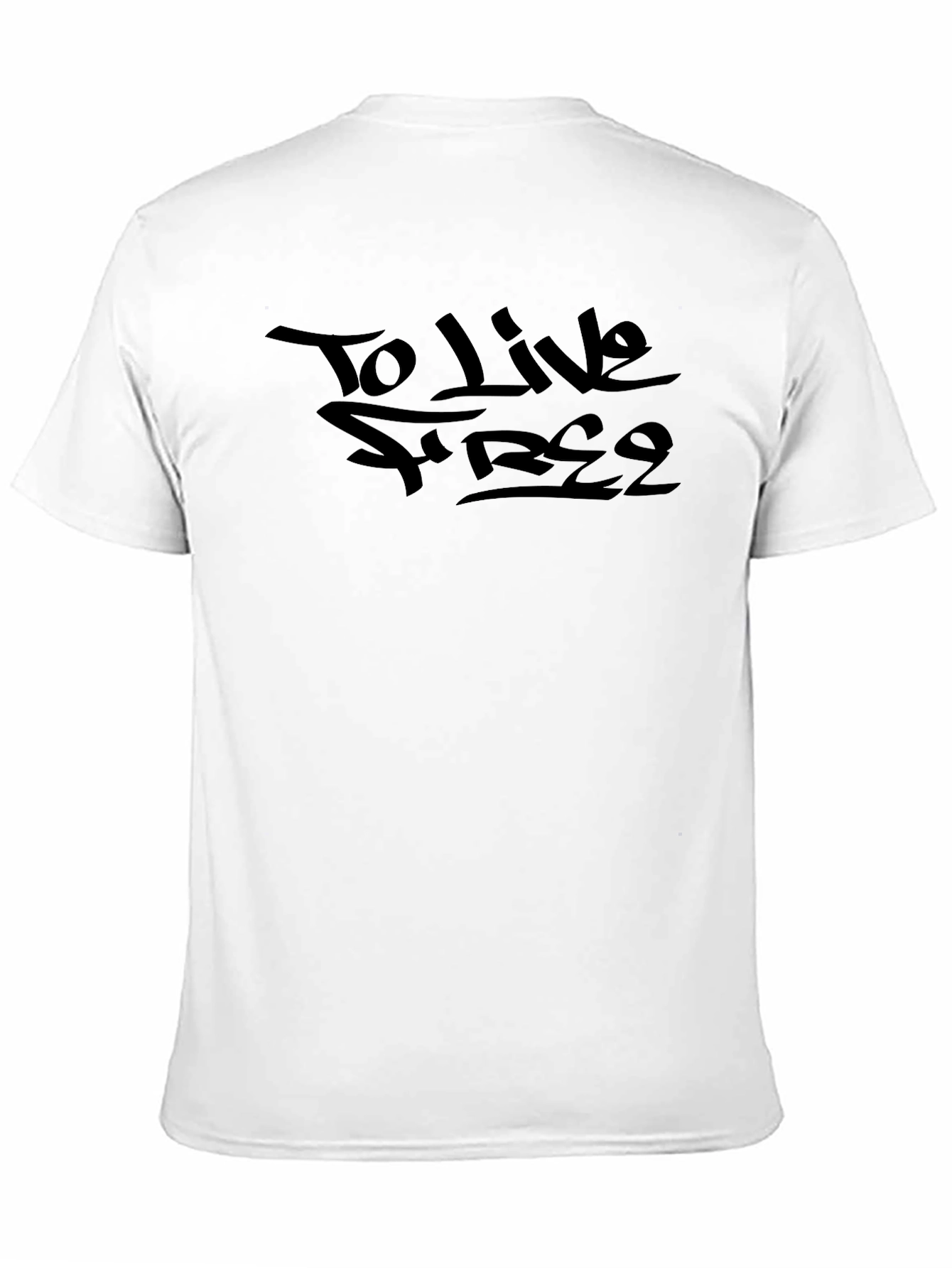 To Live Free Black Graphic Tee