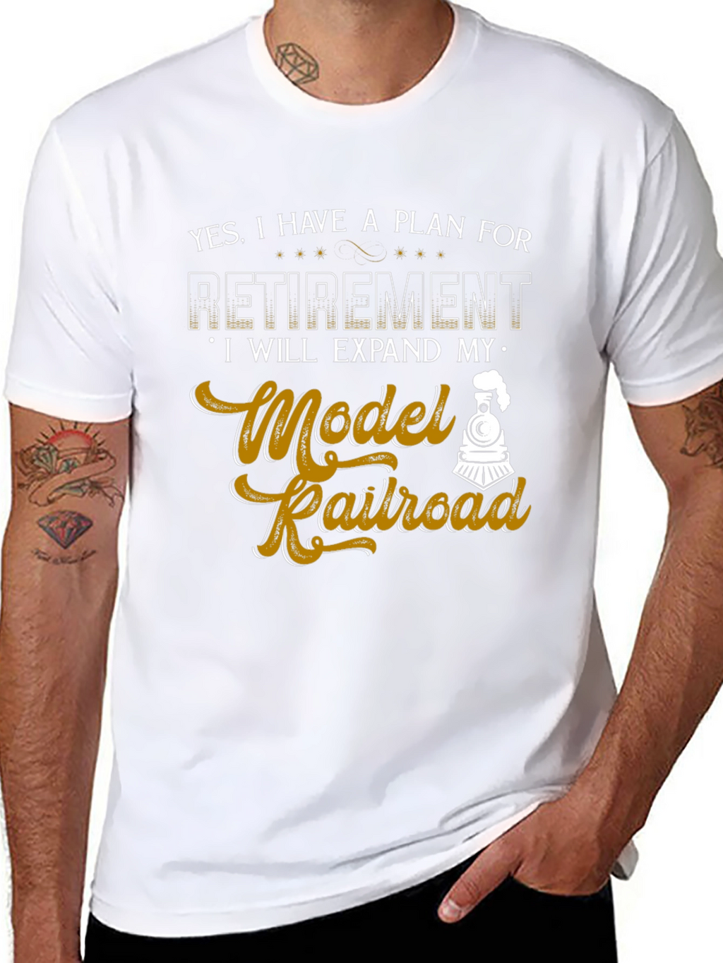 Model Railroad Retirement Plan Graphic Tee