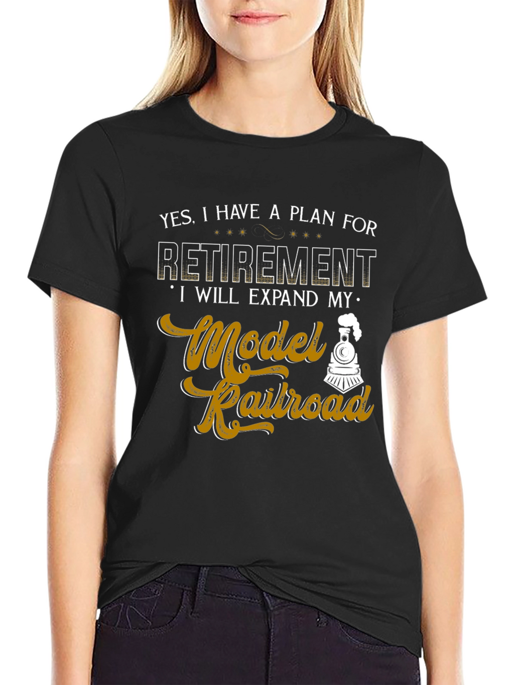 Model Railroad Retirement Plan Graphic Tee