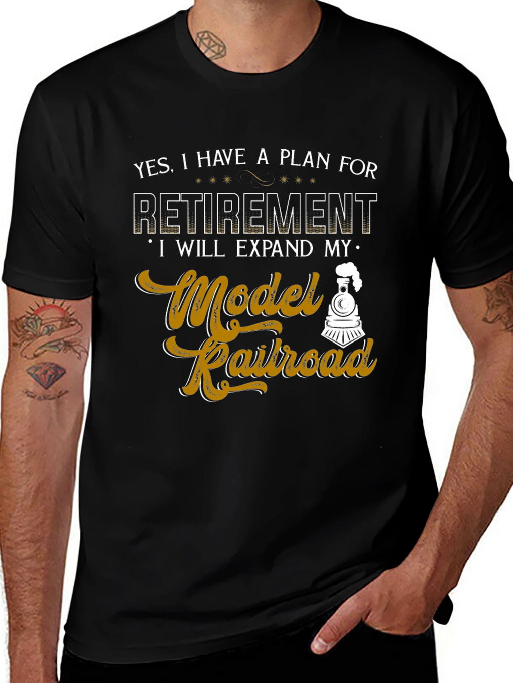 Model Railroad Retirement Plan Graphic Tee