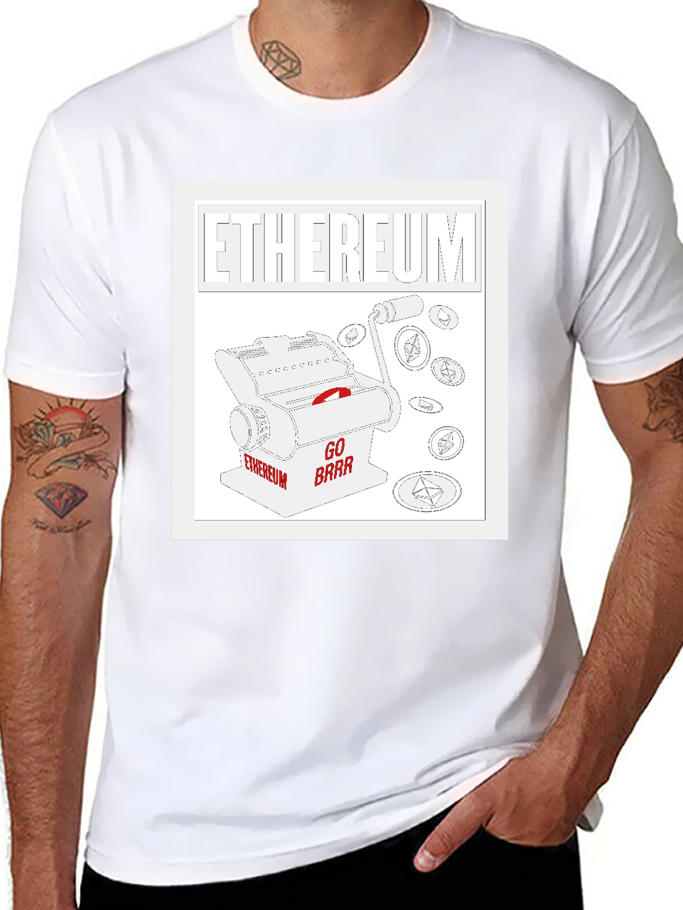 Ethereum Go Brrr Black T-Shirt