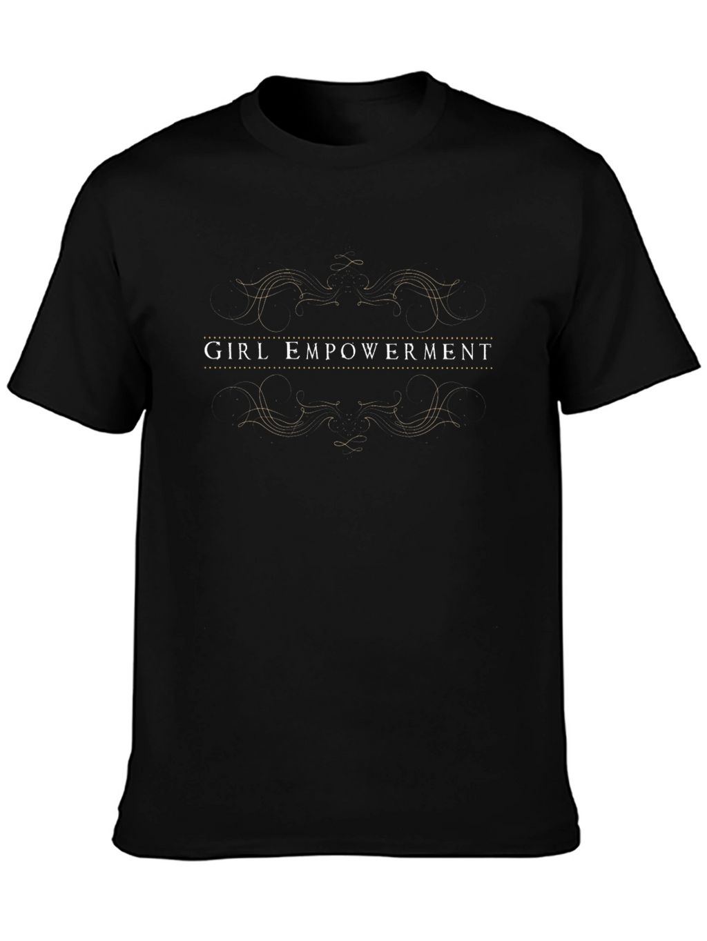 Girl Empowerment Graphic Tee - Black Cotton Blend