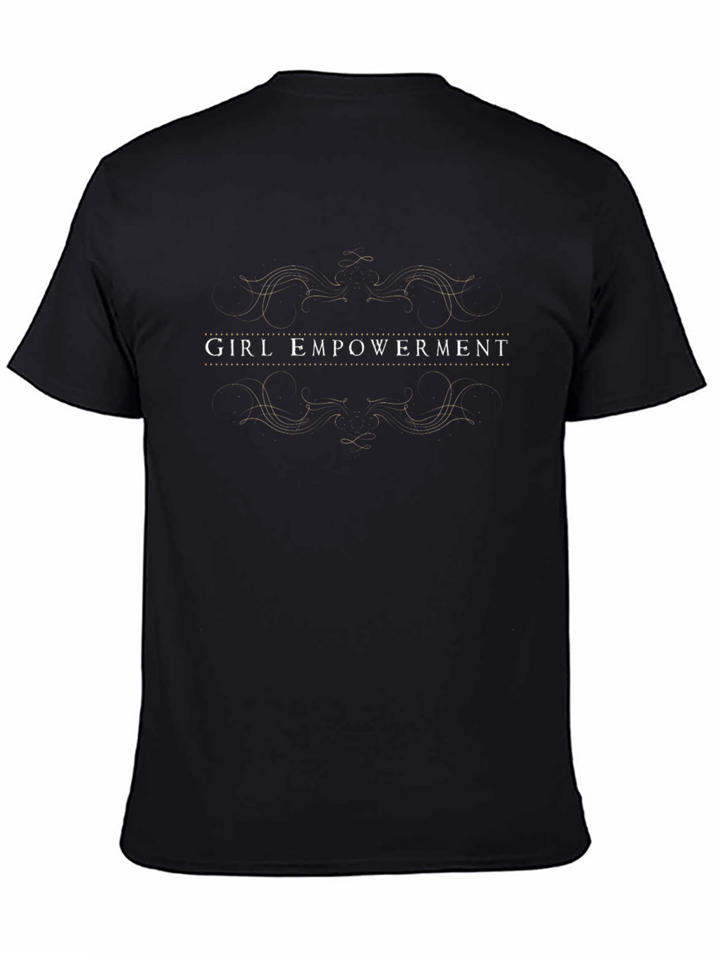 Girl Empowerment Graphic Tee - Black Cotton Blend