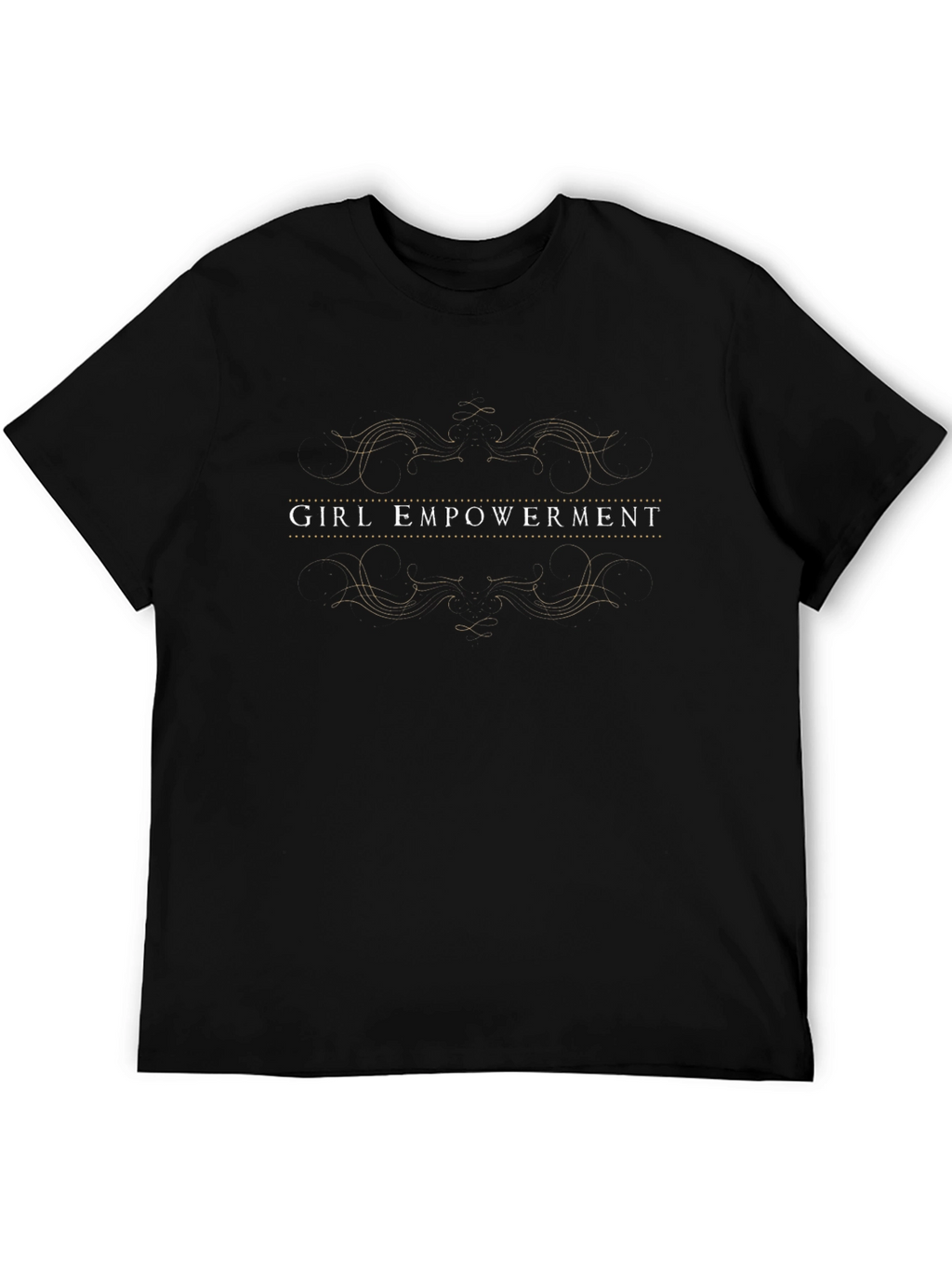 Girl Empowerment Graphic Tee - Black Cotton Blend