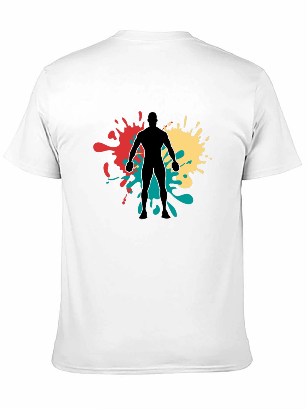 Abstract Ink Splatter Graphic Tee