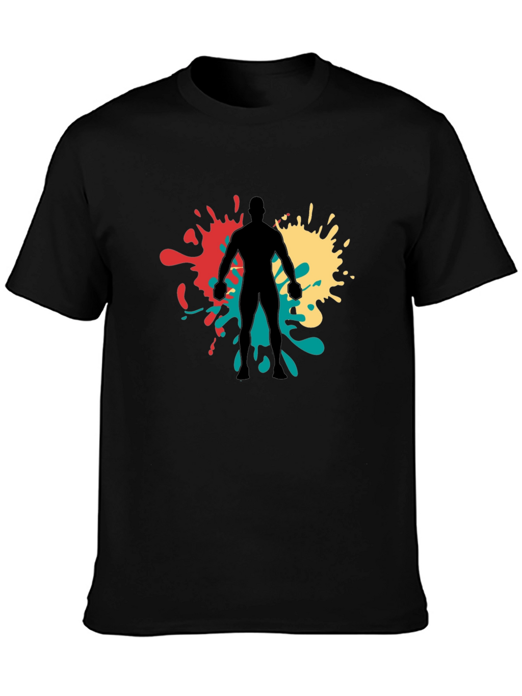 Abstract Ink Splatter Graphic Tee