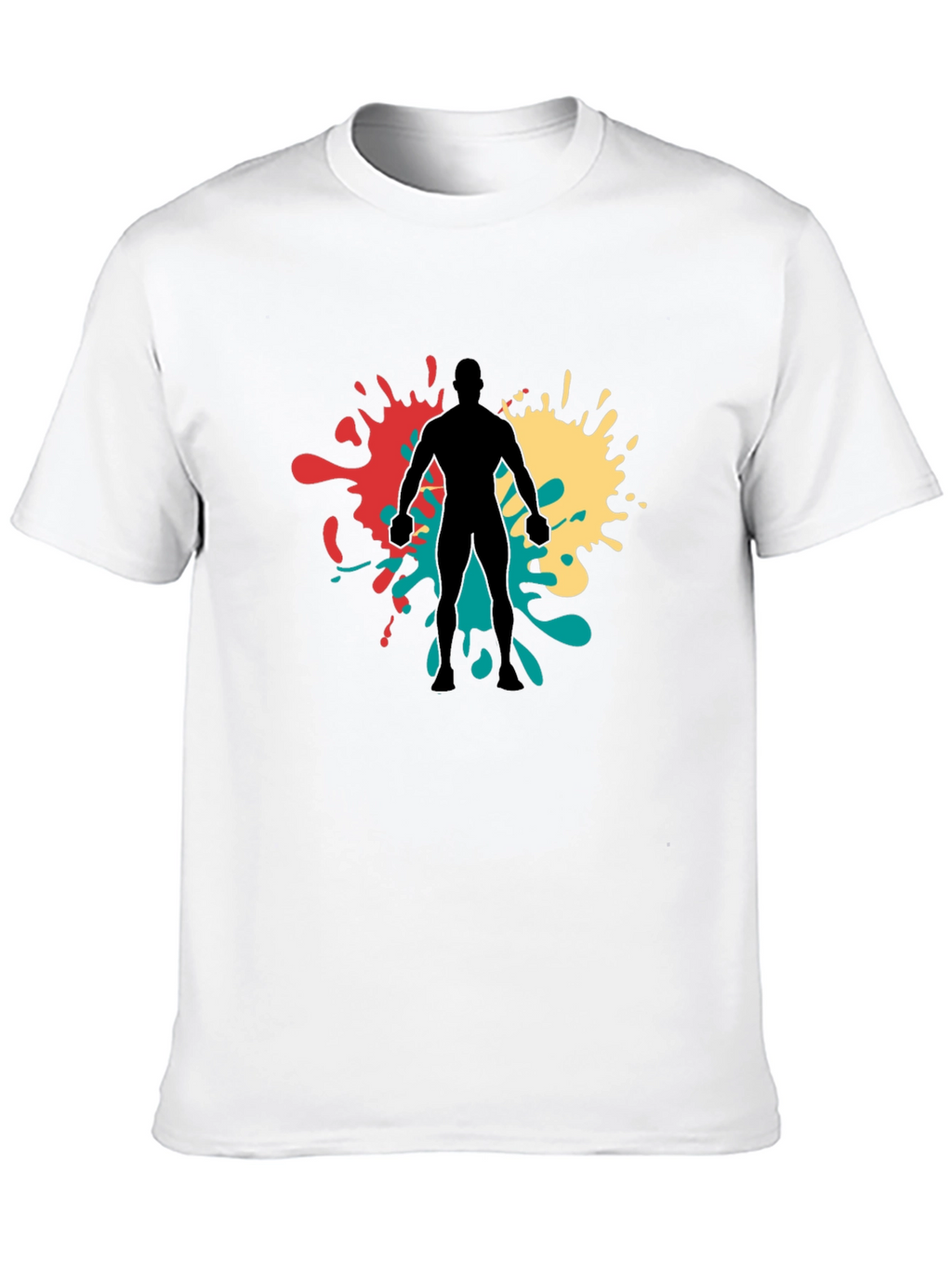 Abstract Ink Splatter Graphic Tee