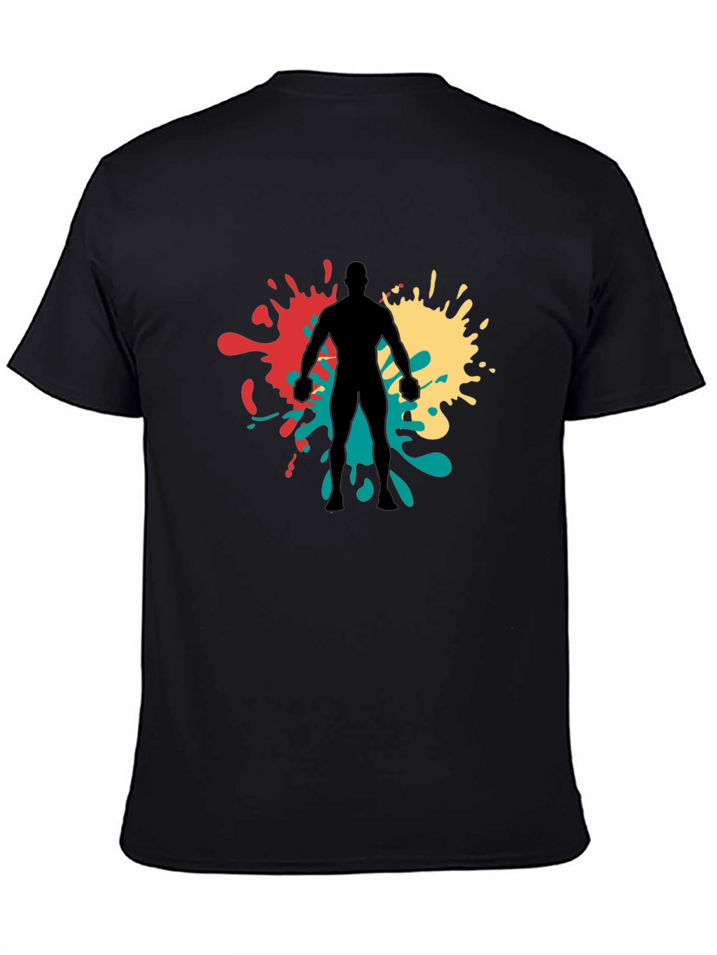 Abstract Ink Splatter Graphic Tee
