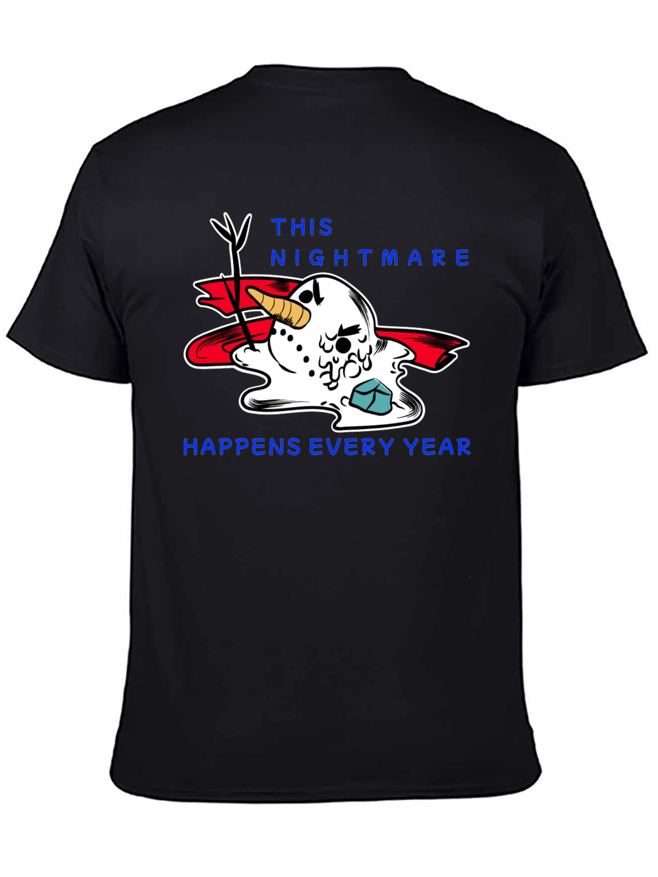 Melting Snowman Nightmare T-Shirt - Holiday Humor Tee
