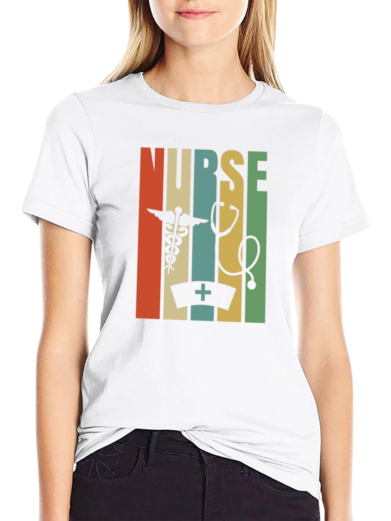 Retro Nurse T-Shirt: Healthcare Hero Style