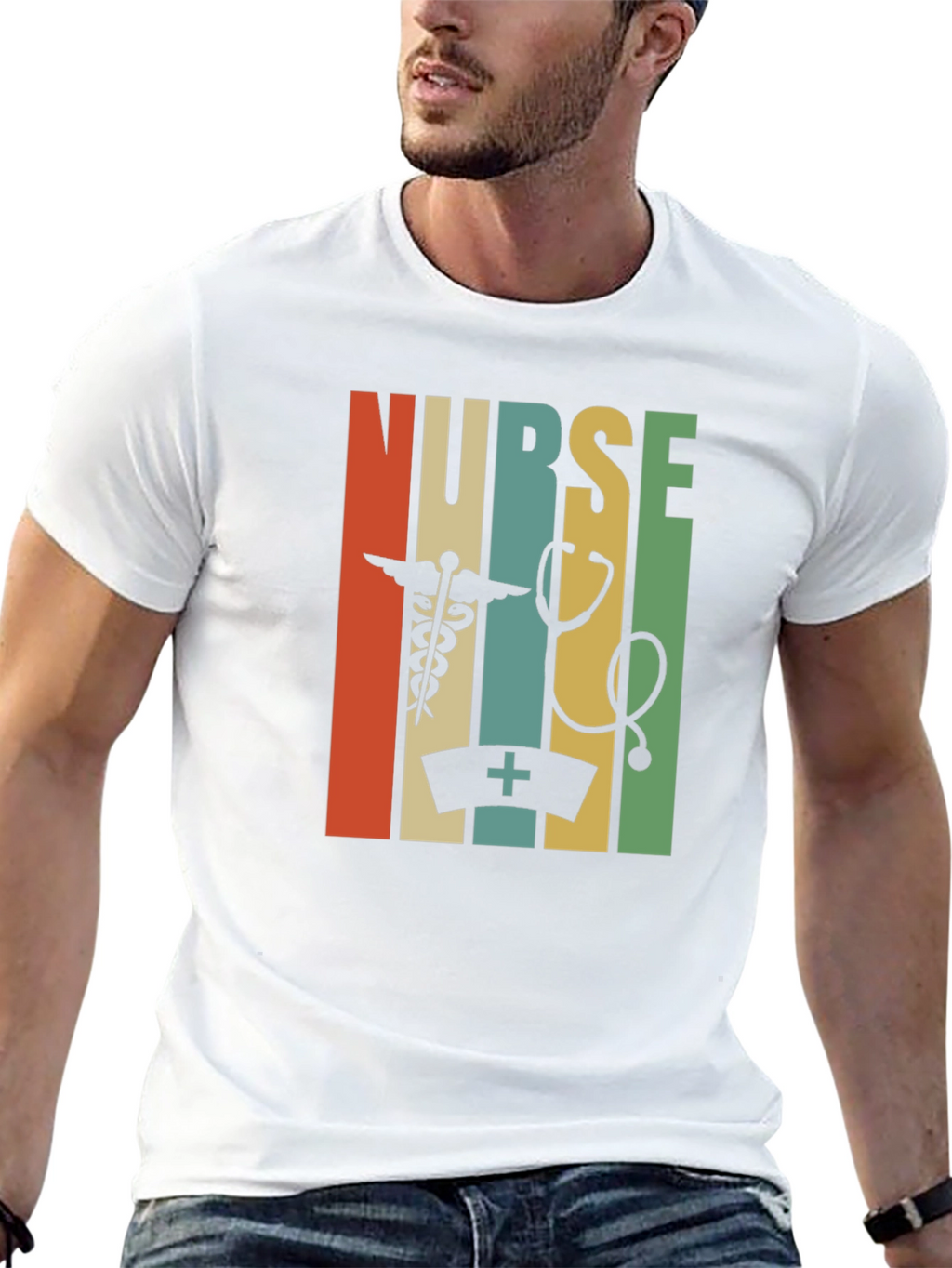 Retro Nurse T-Shirt: Healthcare Hero Style
