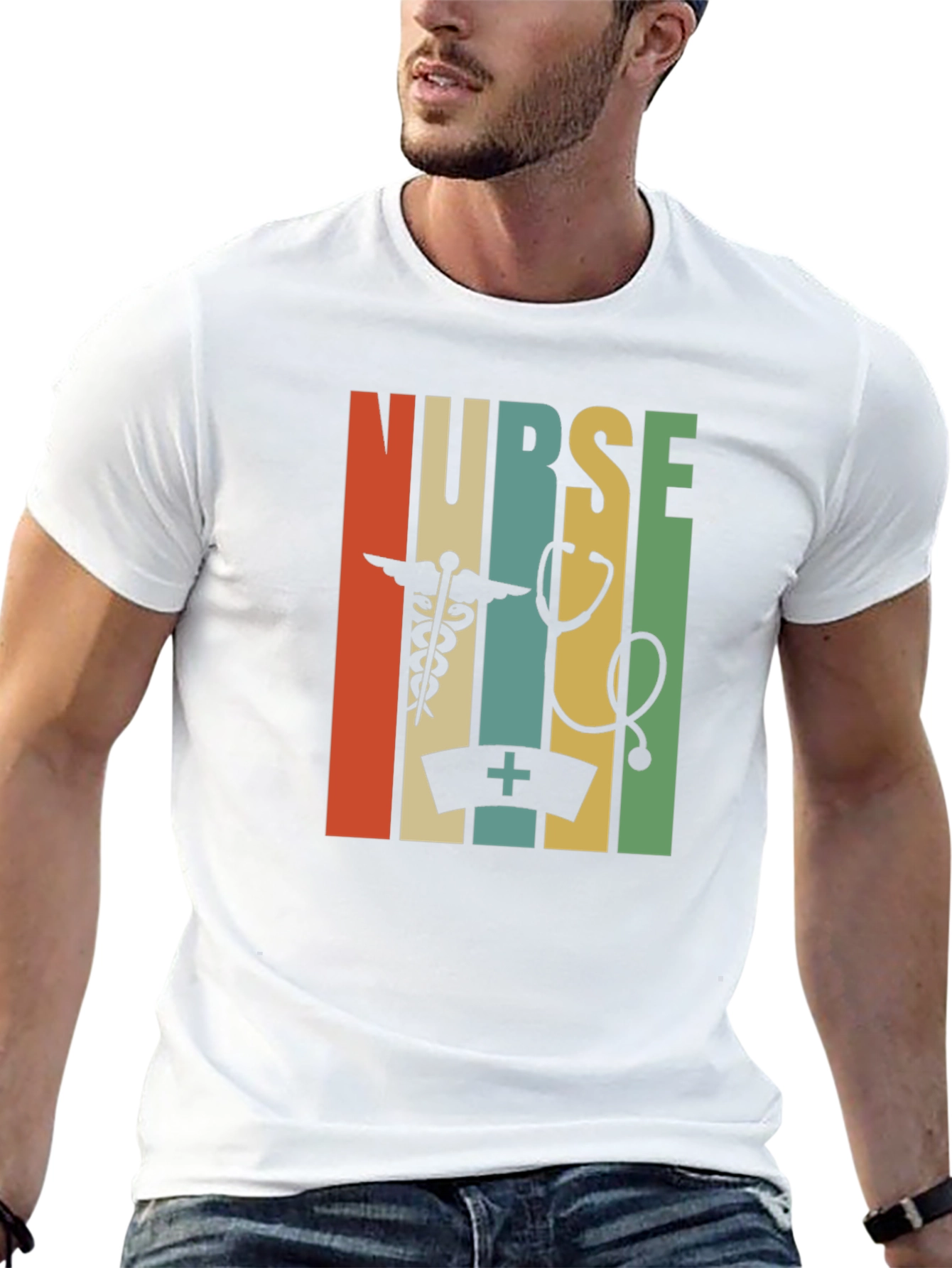 Retro Nurse T-Shirt: Healthcare Hero Style