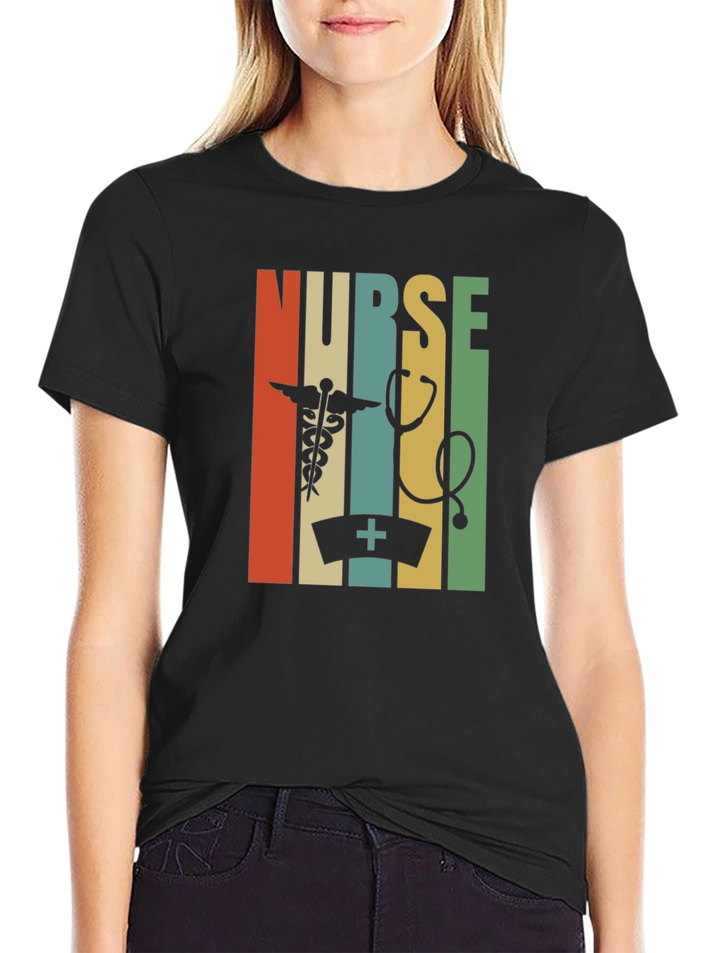 Retro Nurse T-Shirt: Healthcare Hero Style