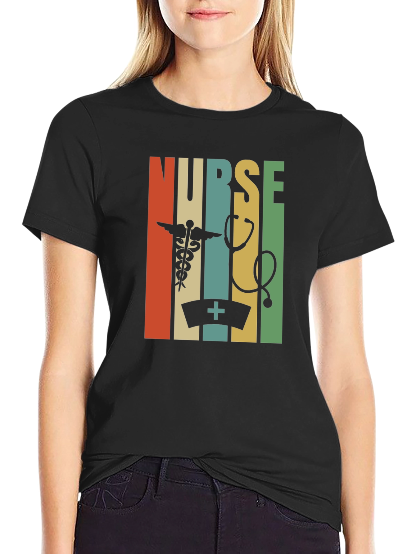 Retro Nurse T-Shirt: Healthcare Hero Style