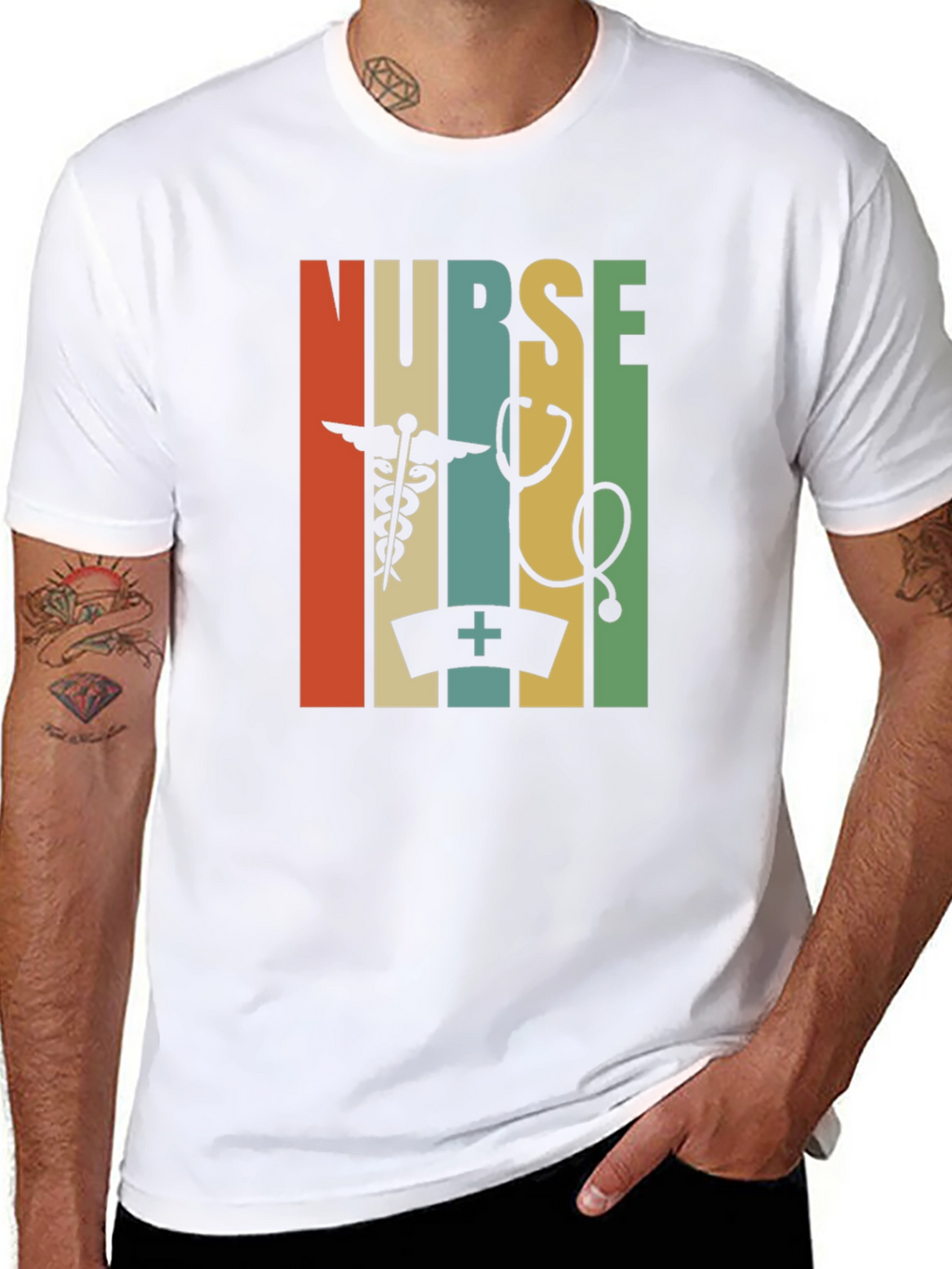 Retro Nurse T-Shirt: Healthcare Hero Style