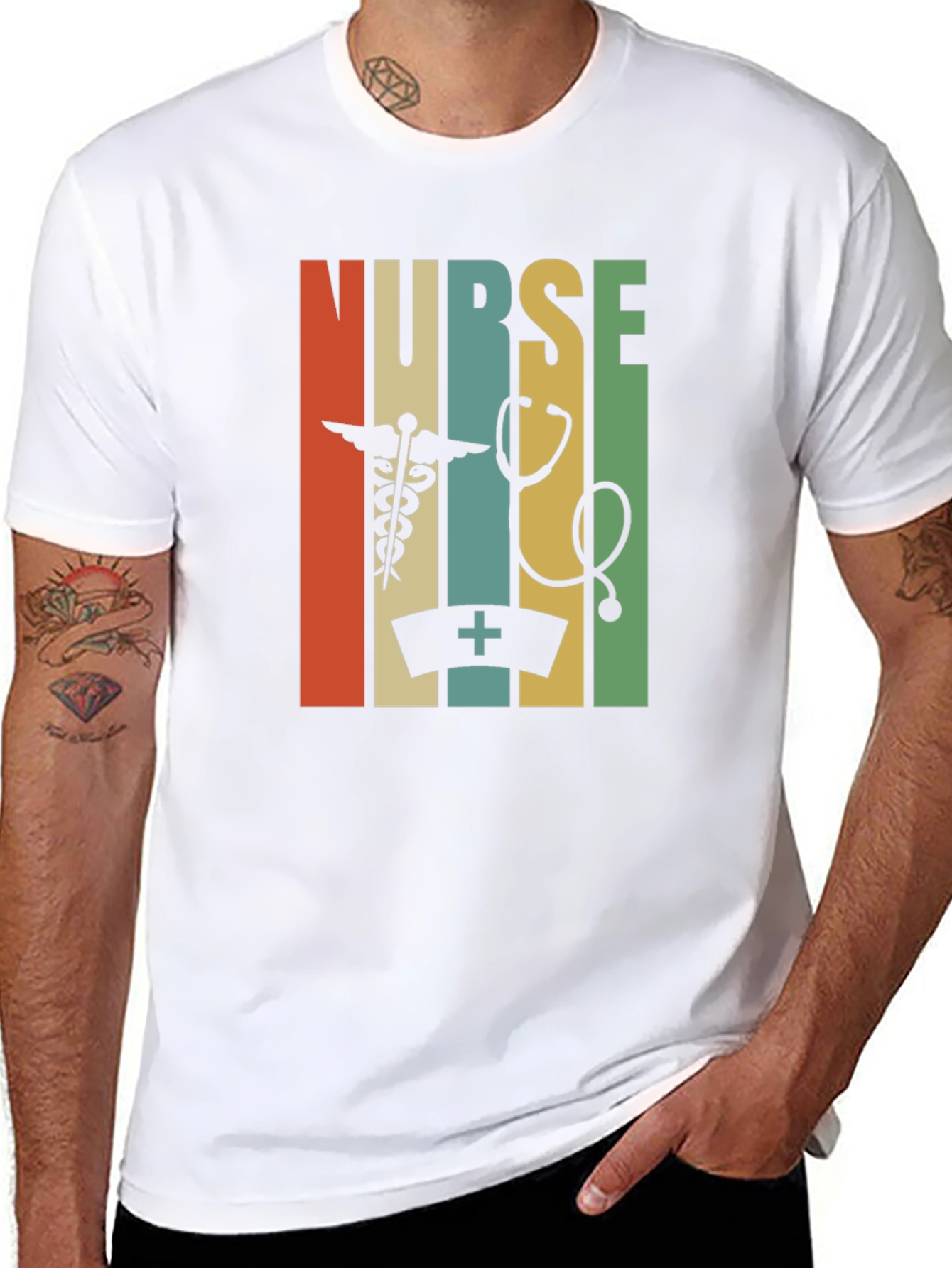 Retro Nurse T-Shirt: Healthcare Hero Style