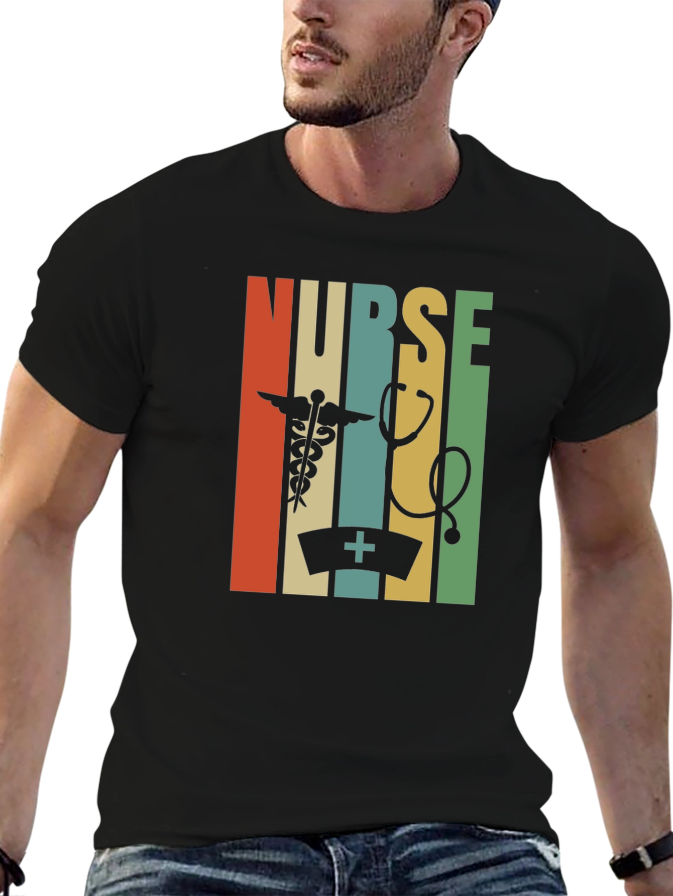 Retro Nurse T-Shirt: Healthcare Hero Style