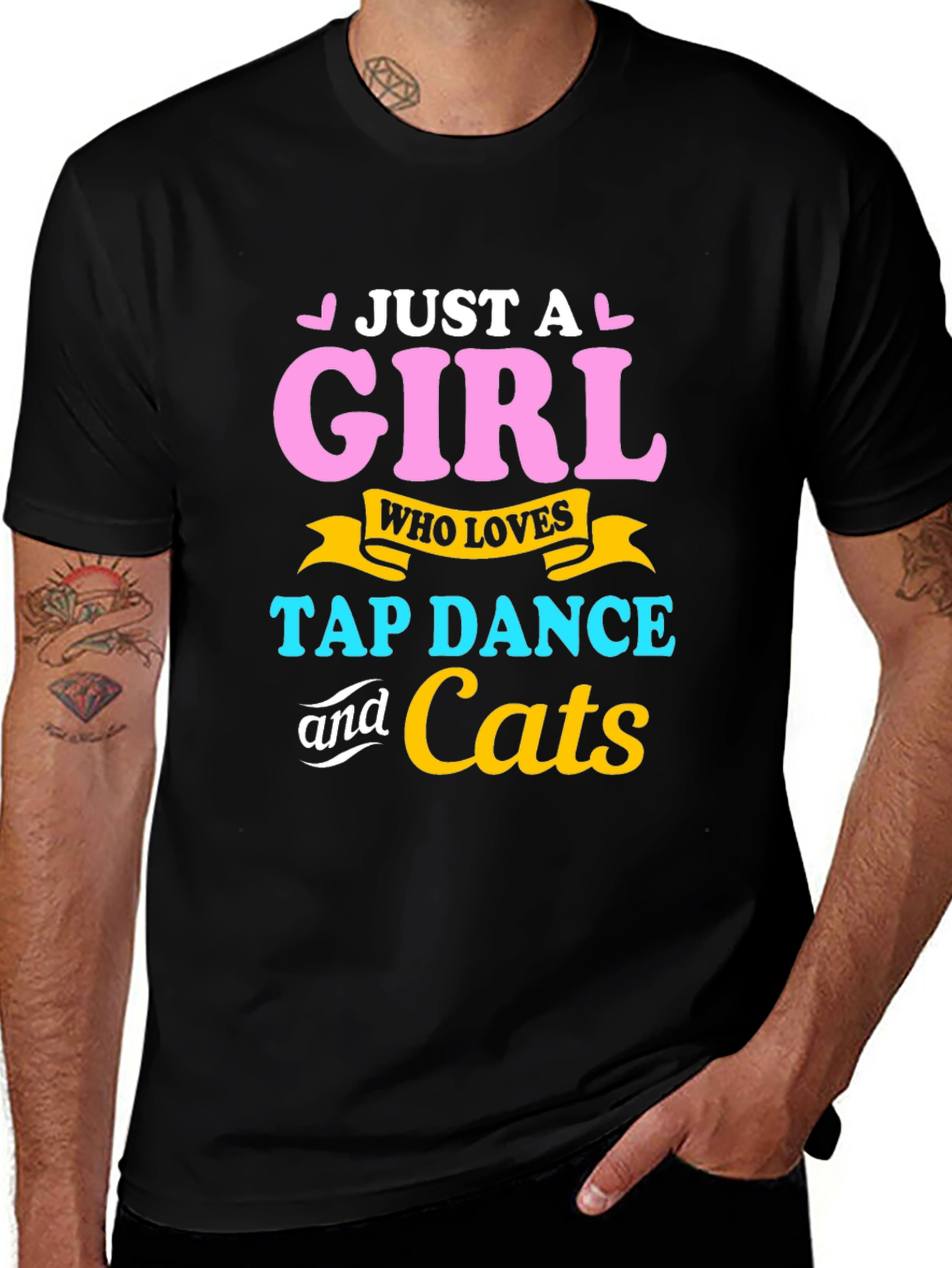 Just A Girl Who Loves Tap Dance & Cats T-Shirt