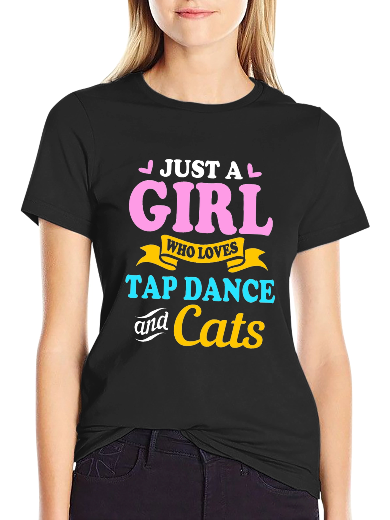 Just A Girl Who Loves Tap Dance & Cats T-Shirt
