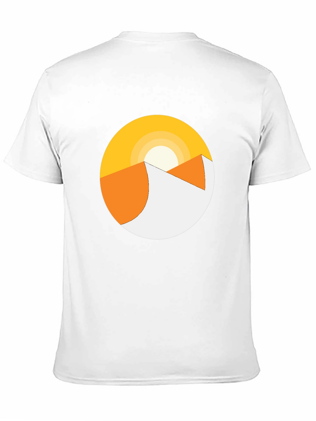 Minimalist Desert Sunrise Graphic Tee - Black