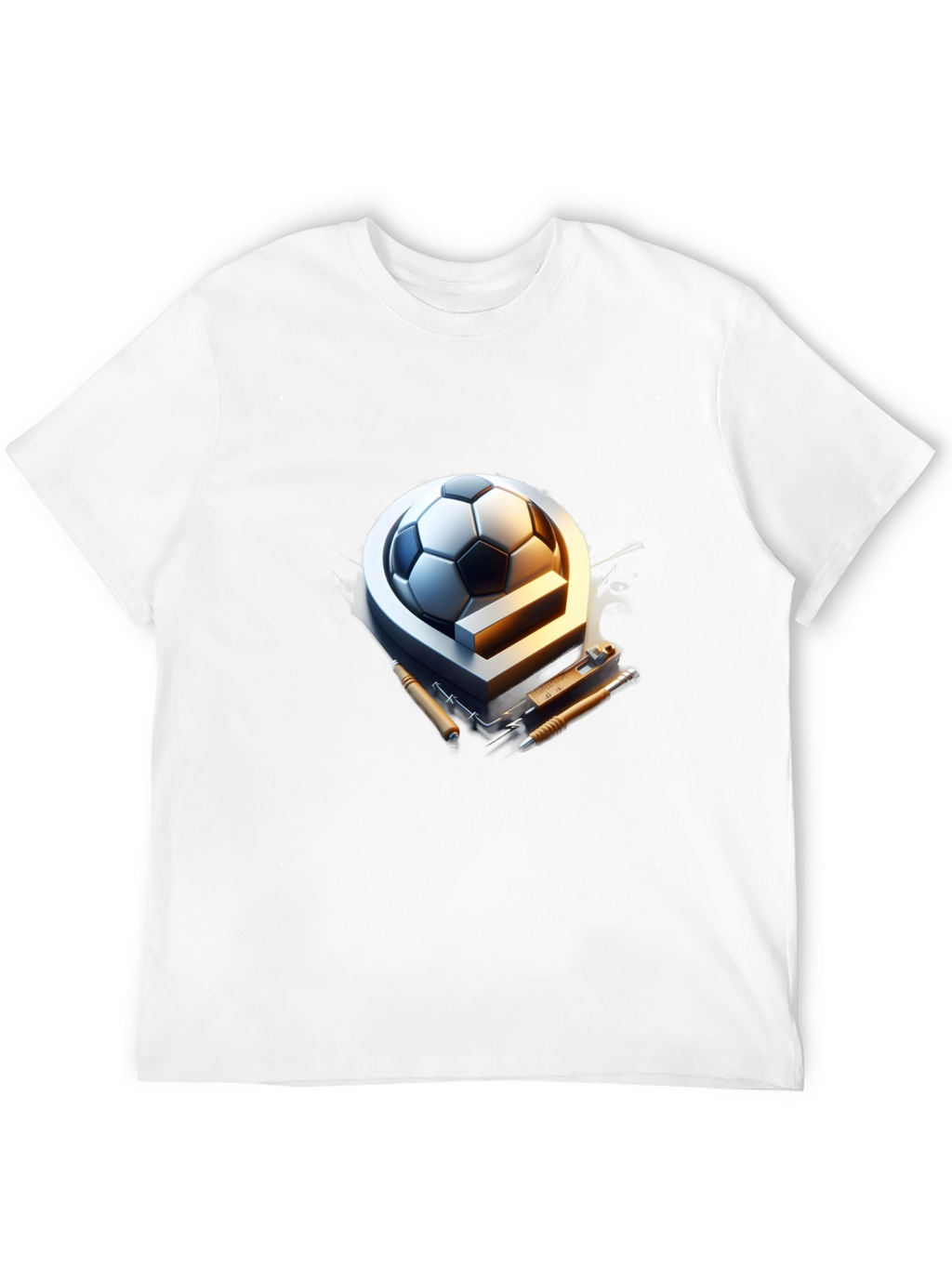 Soccer Ball & Drafting Tools Graphic Tee