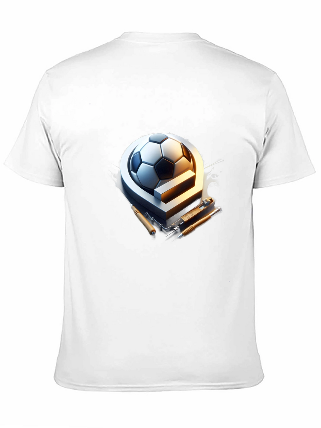 Soccer Ball & Drafting Tools Graphic Tee