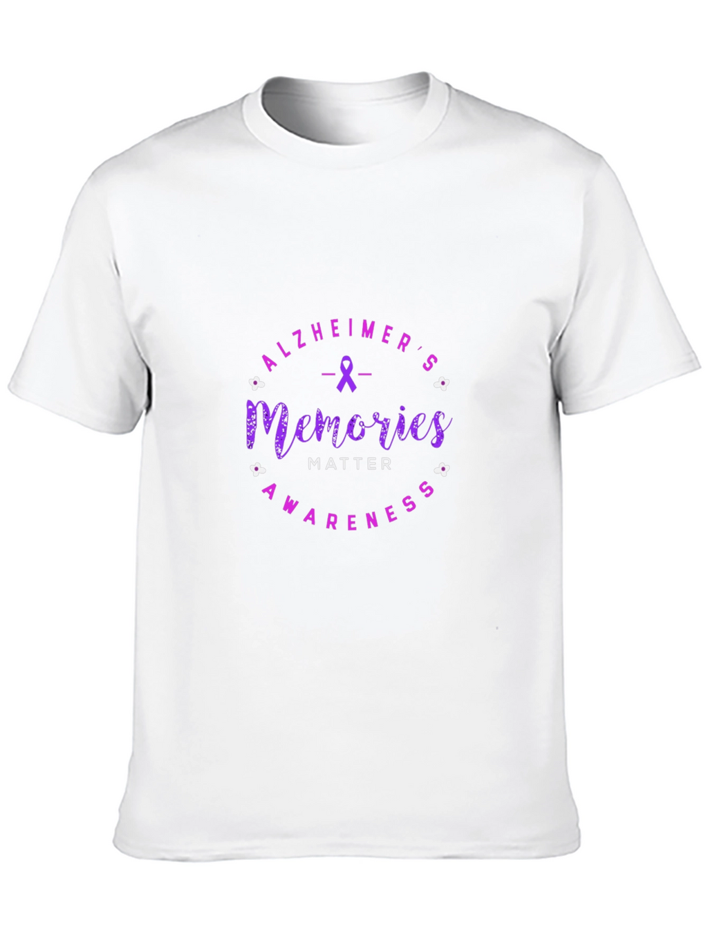 Alzheimers Awareness Memories Matter Black T-Shirt