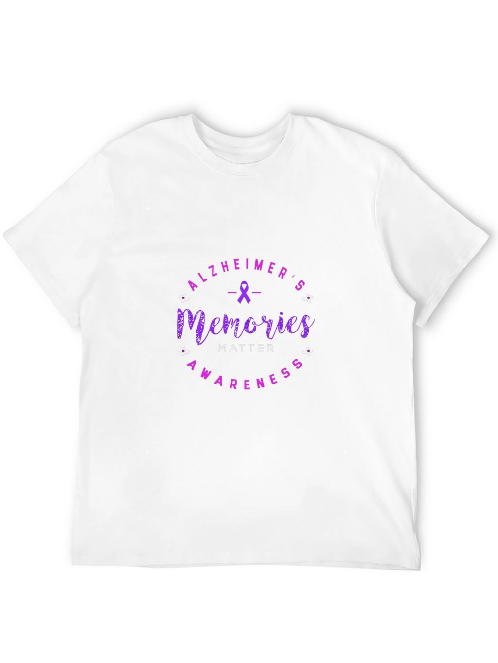Alzheimers Awareness Memories Matter Black T-Shirt