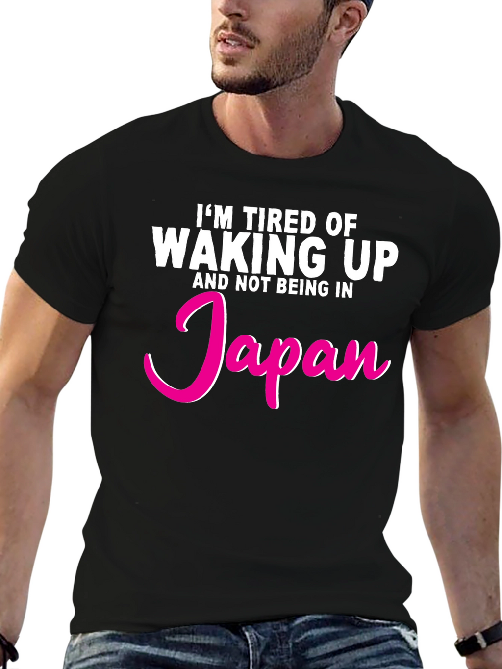 Tired of Waking Up Japan Graphic T-Shirt