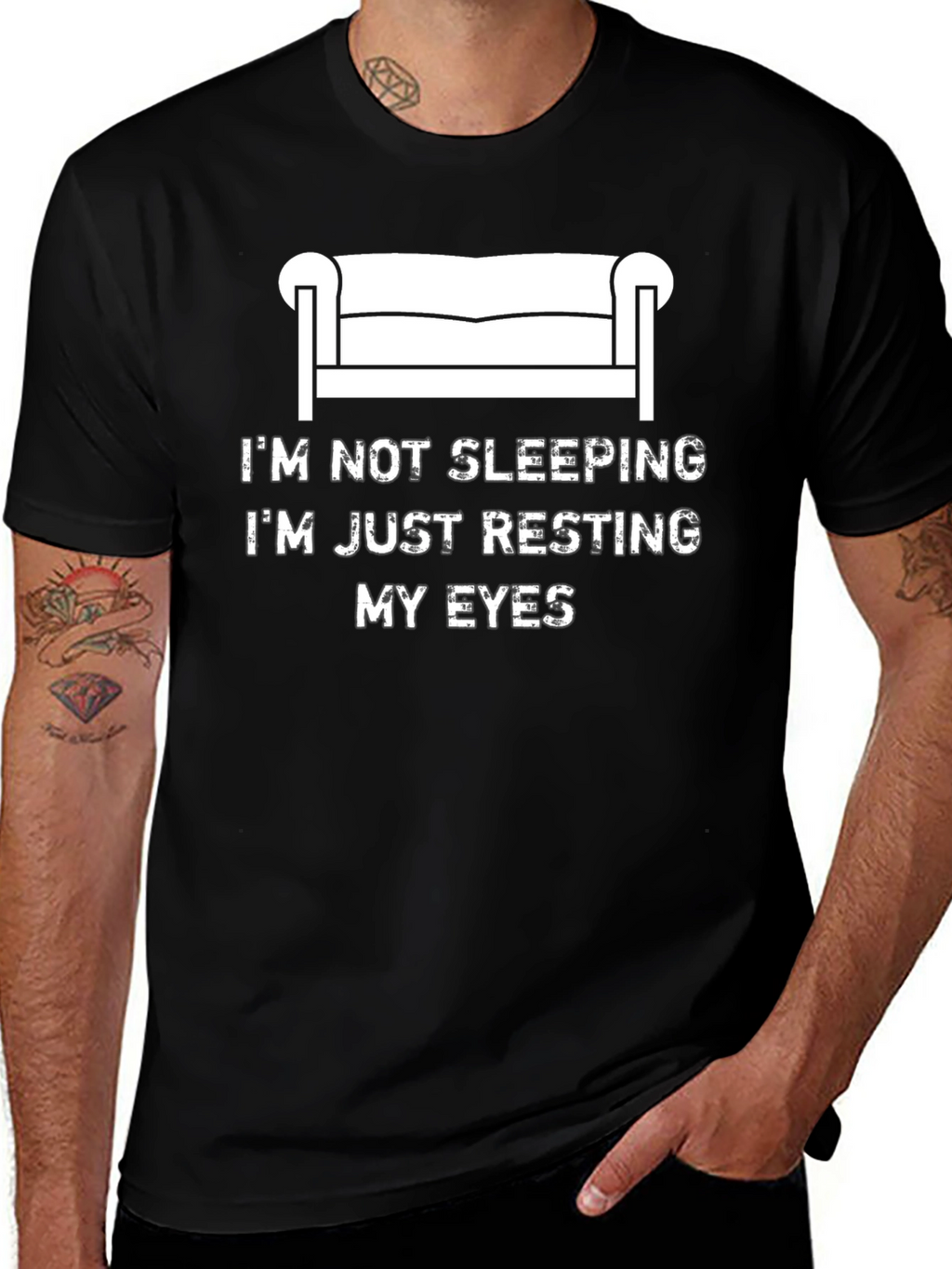 Resting My Eyes Funny Graphic T-Shirt