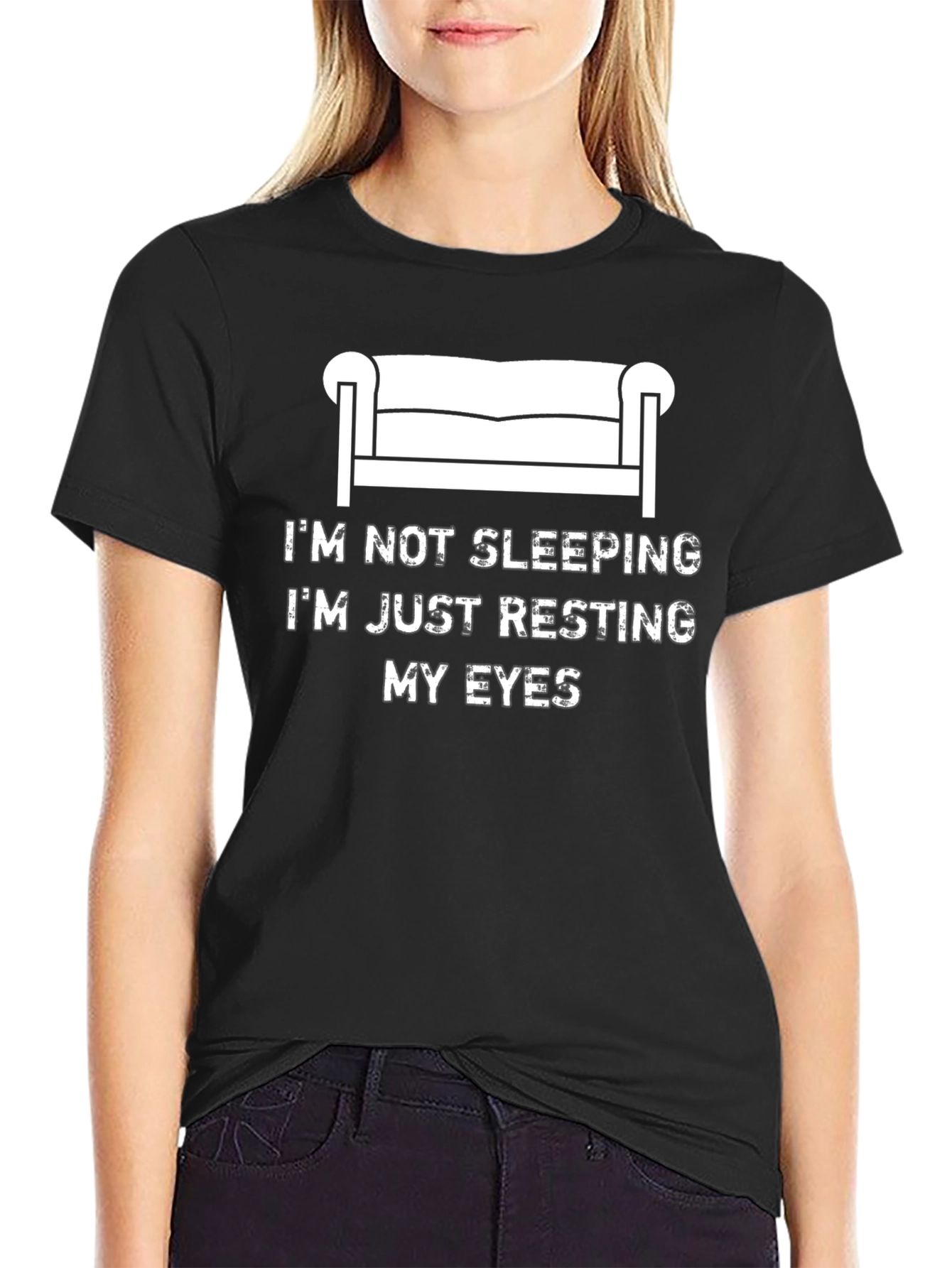 Resting My Eyes Funny Graphic T-Shirt