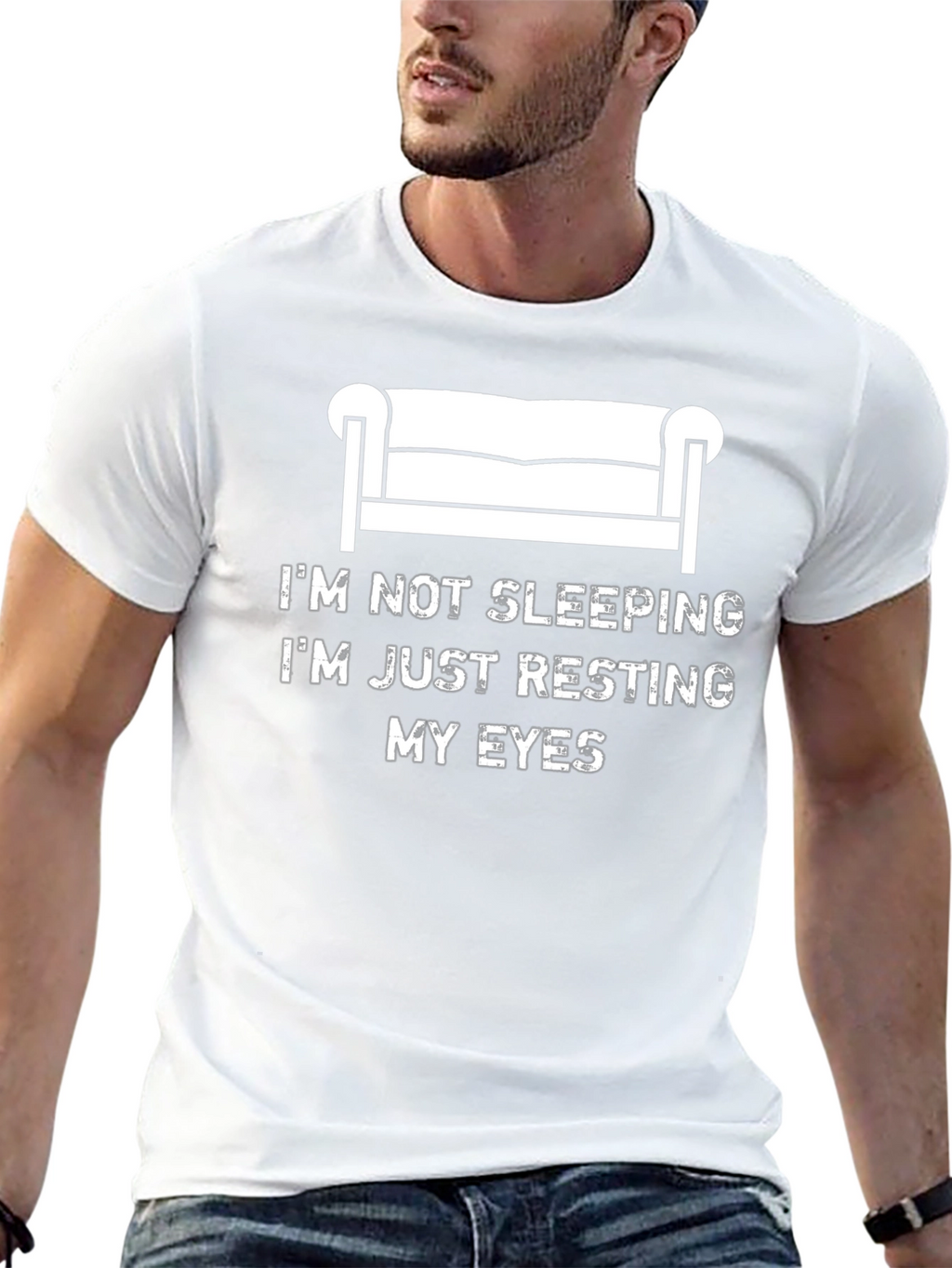 Resting My Eyes Funny Graphic T-Shirt