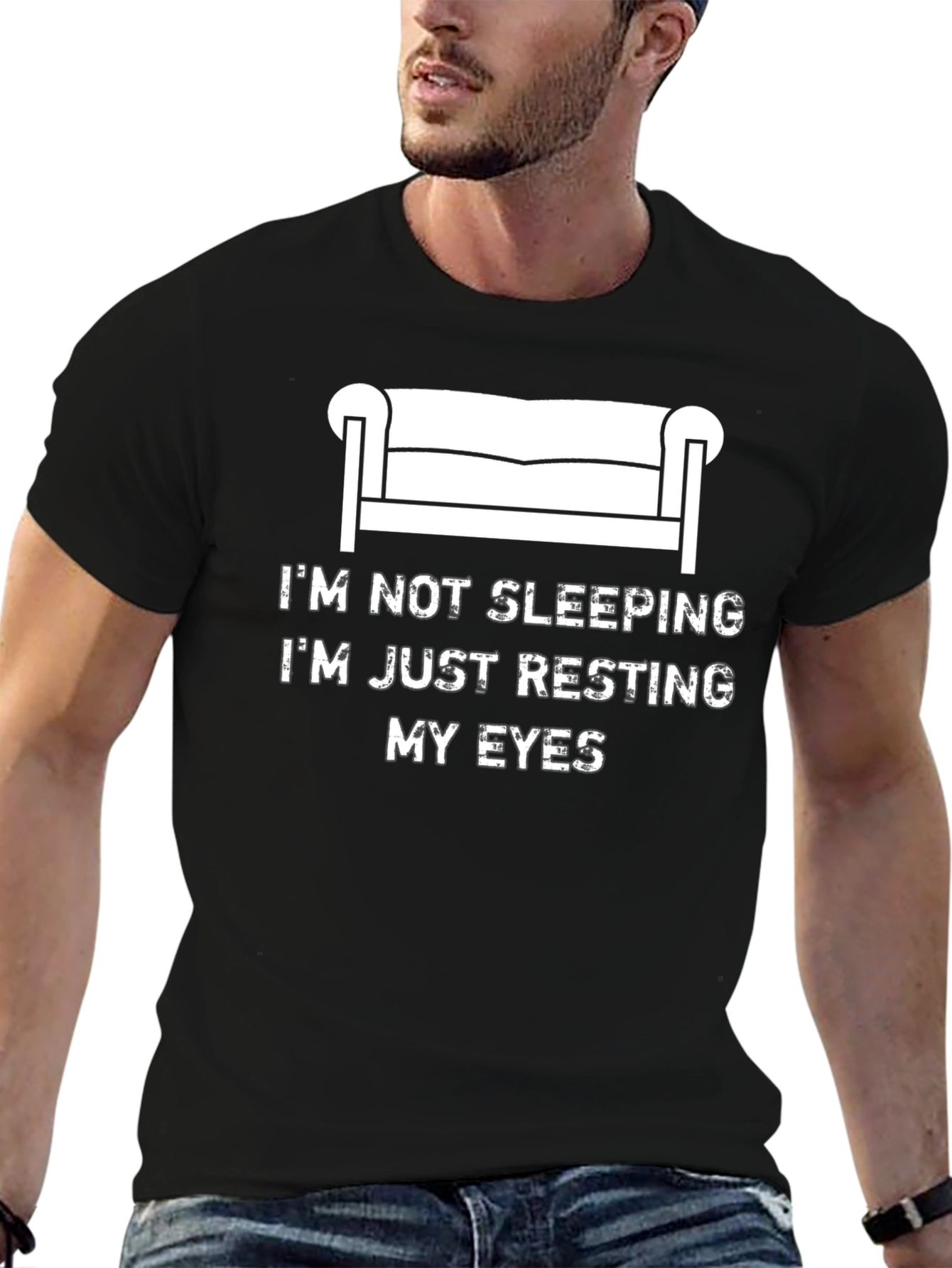 Resting My Eyes Funny Graphic T-Shirt