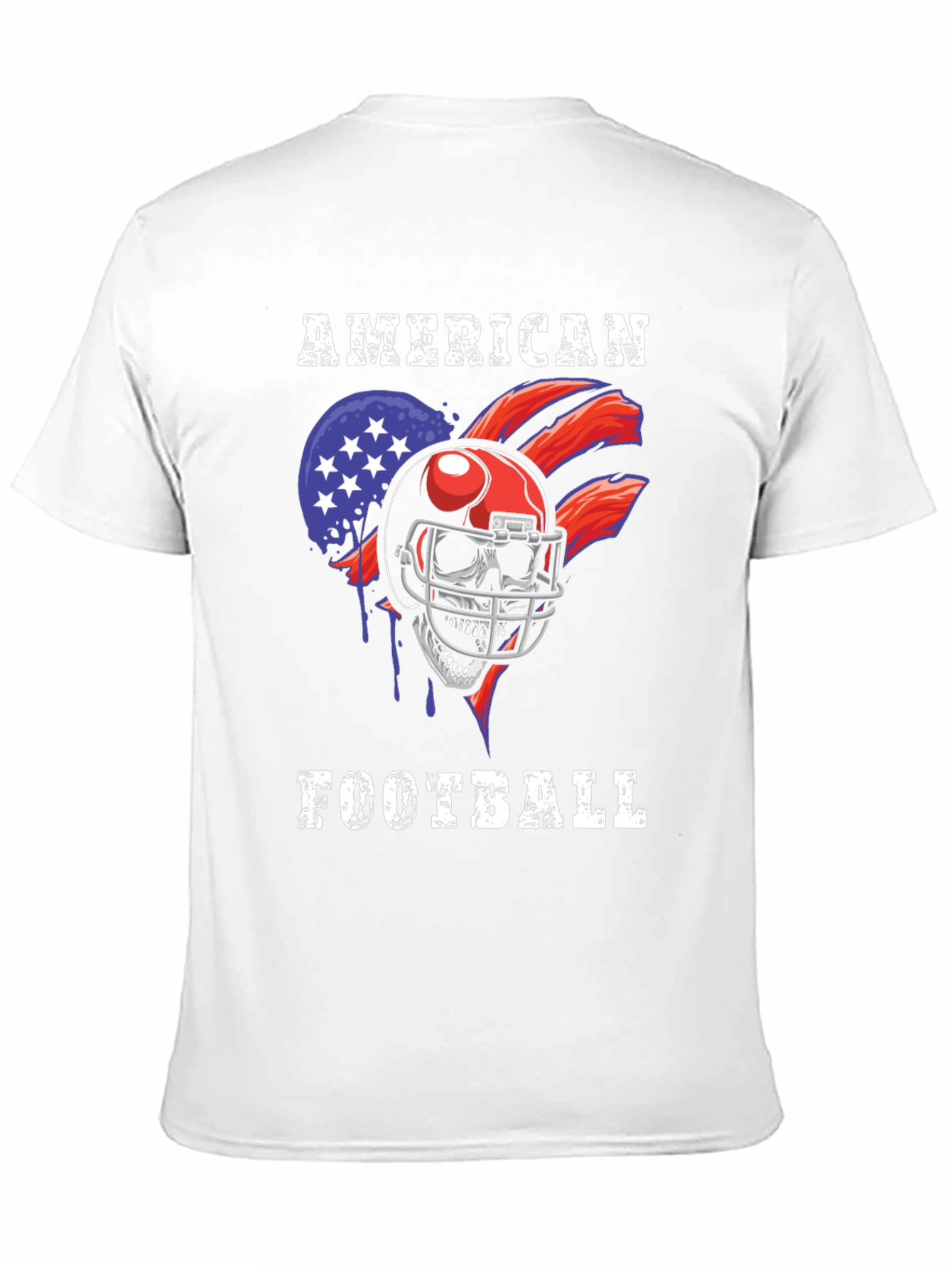 American Football Skull T-Shirt
