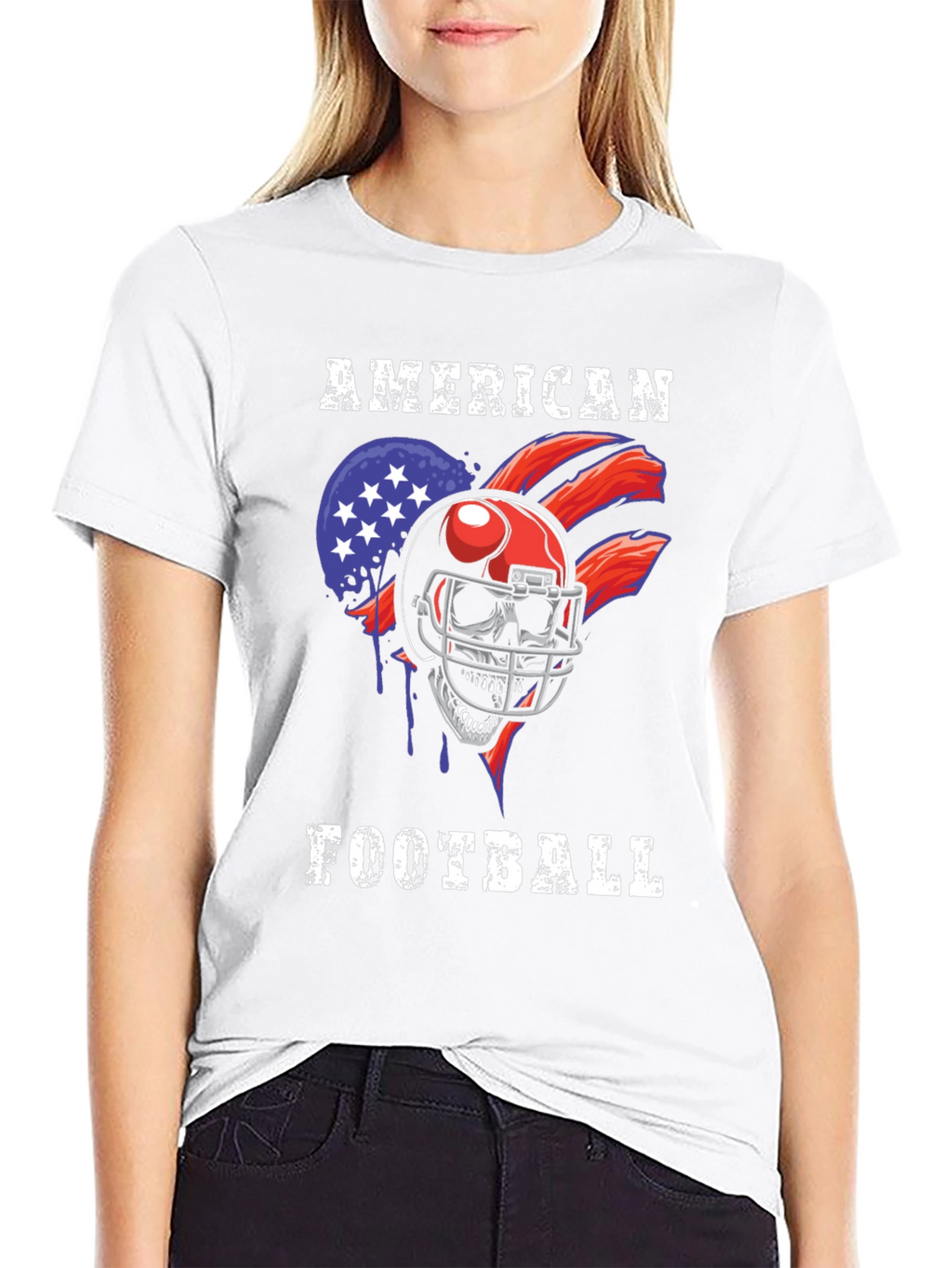 American Football Skull T-Shirt