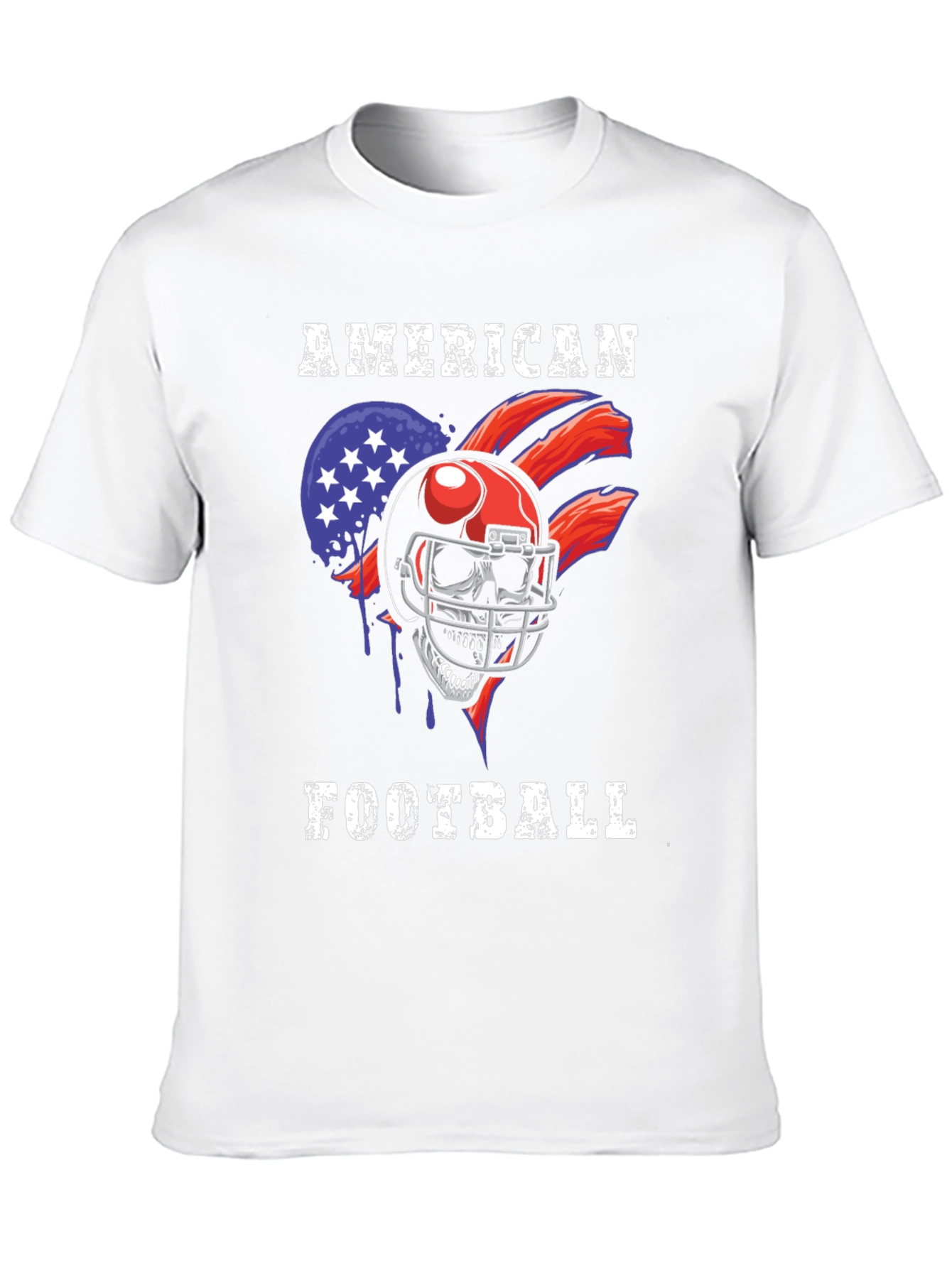 American Football Skull T-Shirt