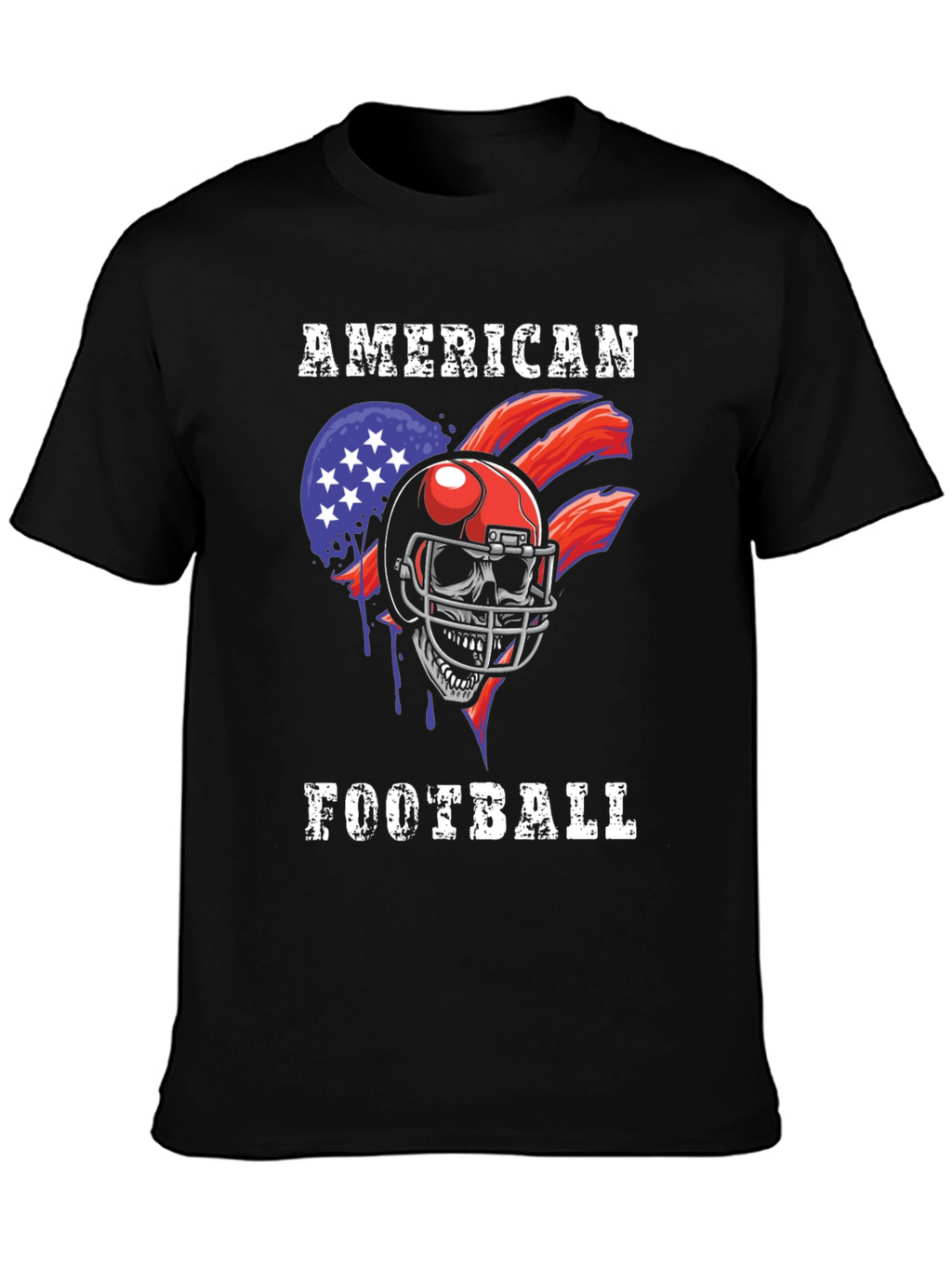 American Football Skull T-Shirt