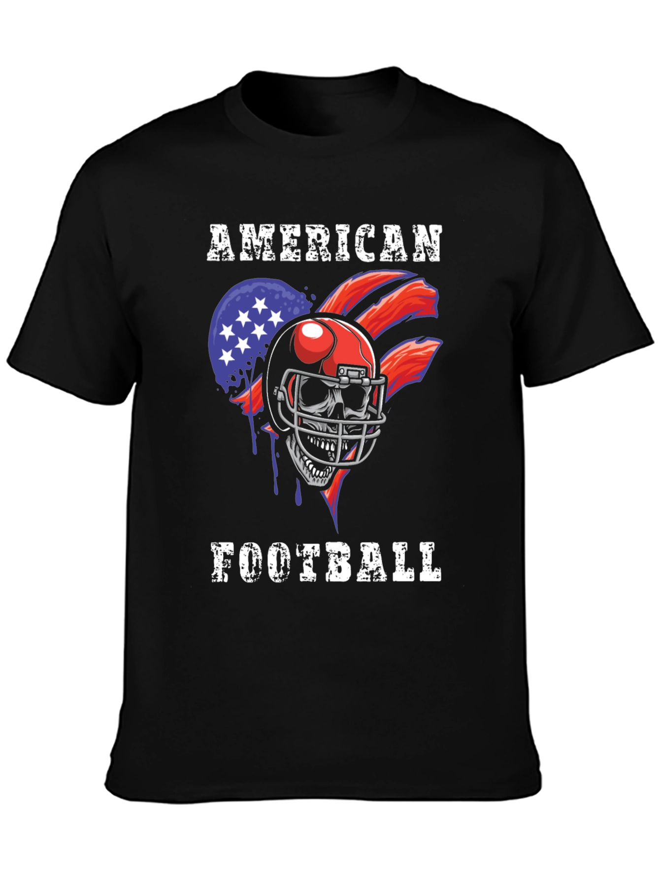 American Football Skull T-Shirt