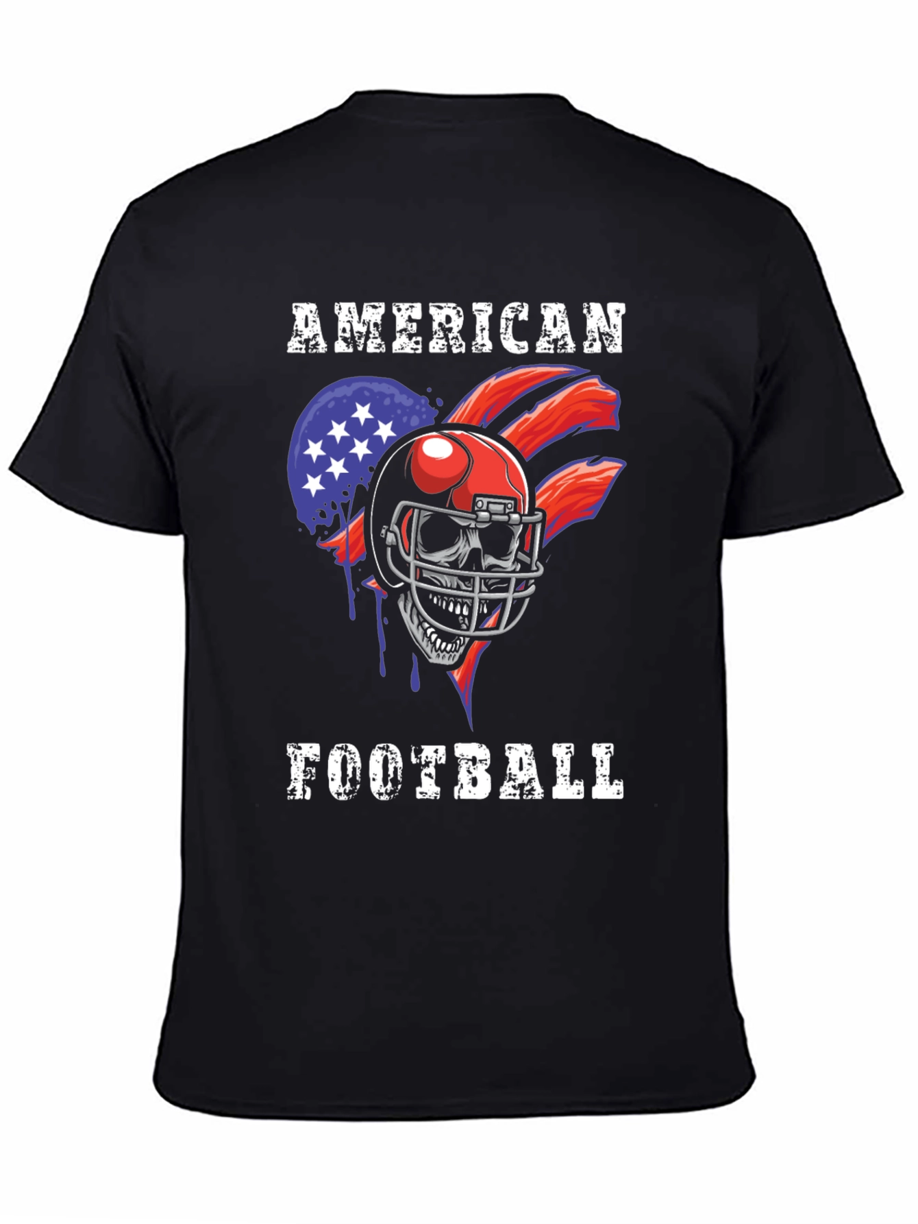 American Football Skull T-Shirt