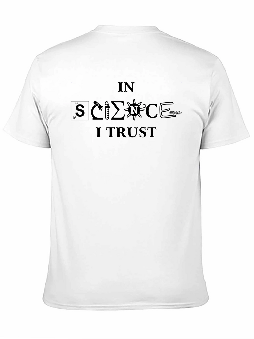 In Science I Trust Black Graphic T-Shirt