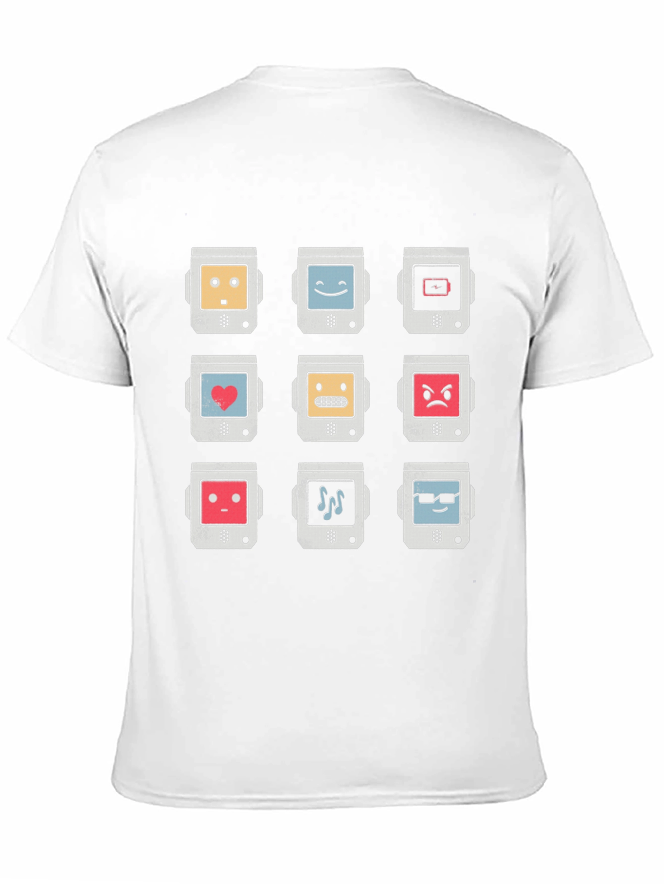 Retro Robot Emoji T-Shirt - Cool Graphic Tee