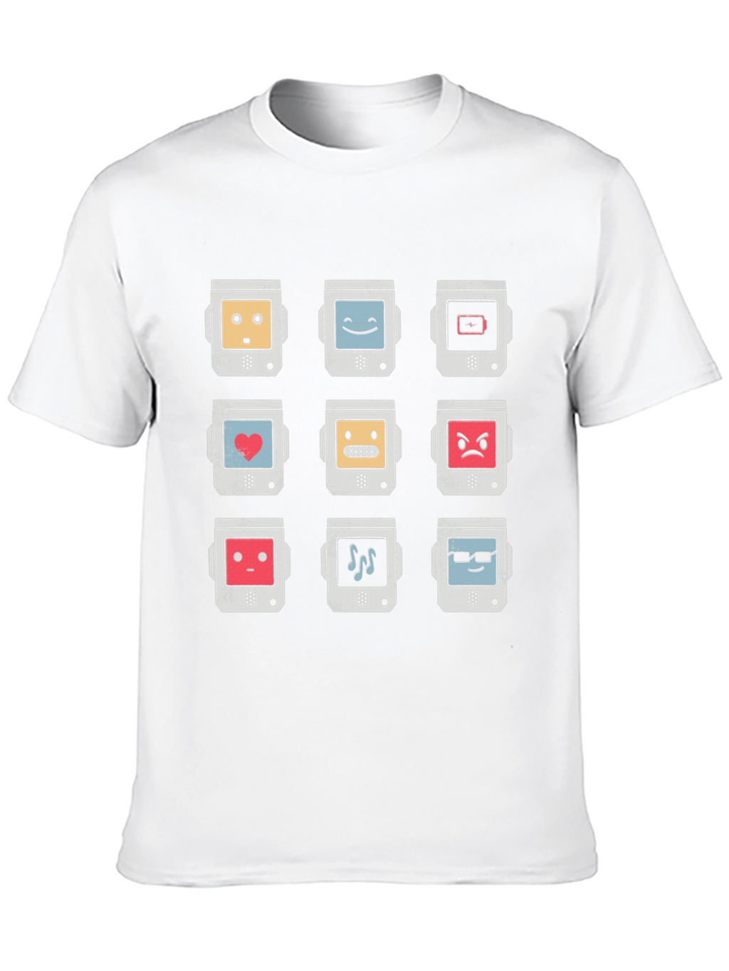 Retro Robot Emoji T-Shirt - Cool Graphic Tee