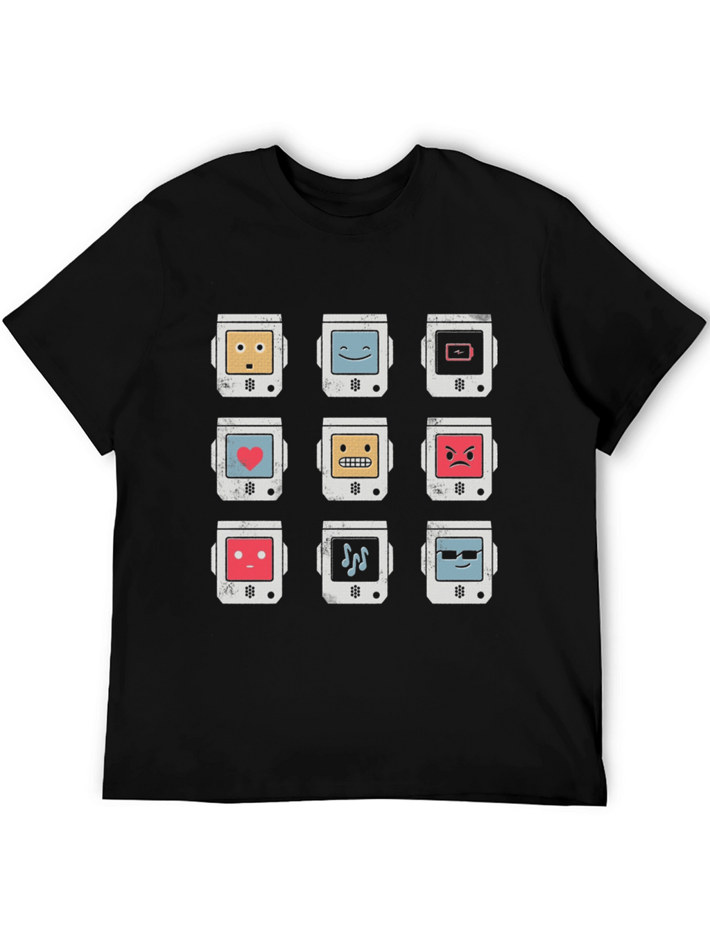 Retro Robot Emoji T-Shirt - Cool Graphic Tee